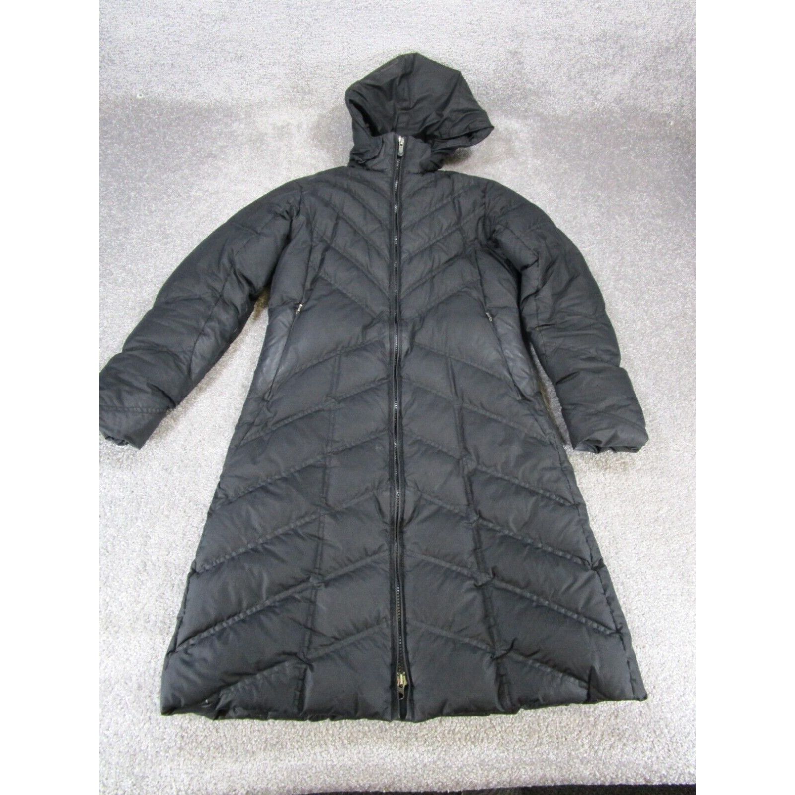 image of Patagonia Jacket Womens Xs Down With It Parka Puffer Black Stain in White