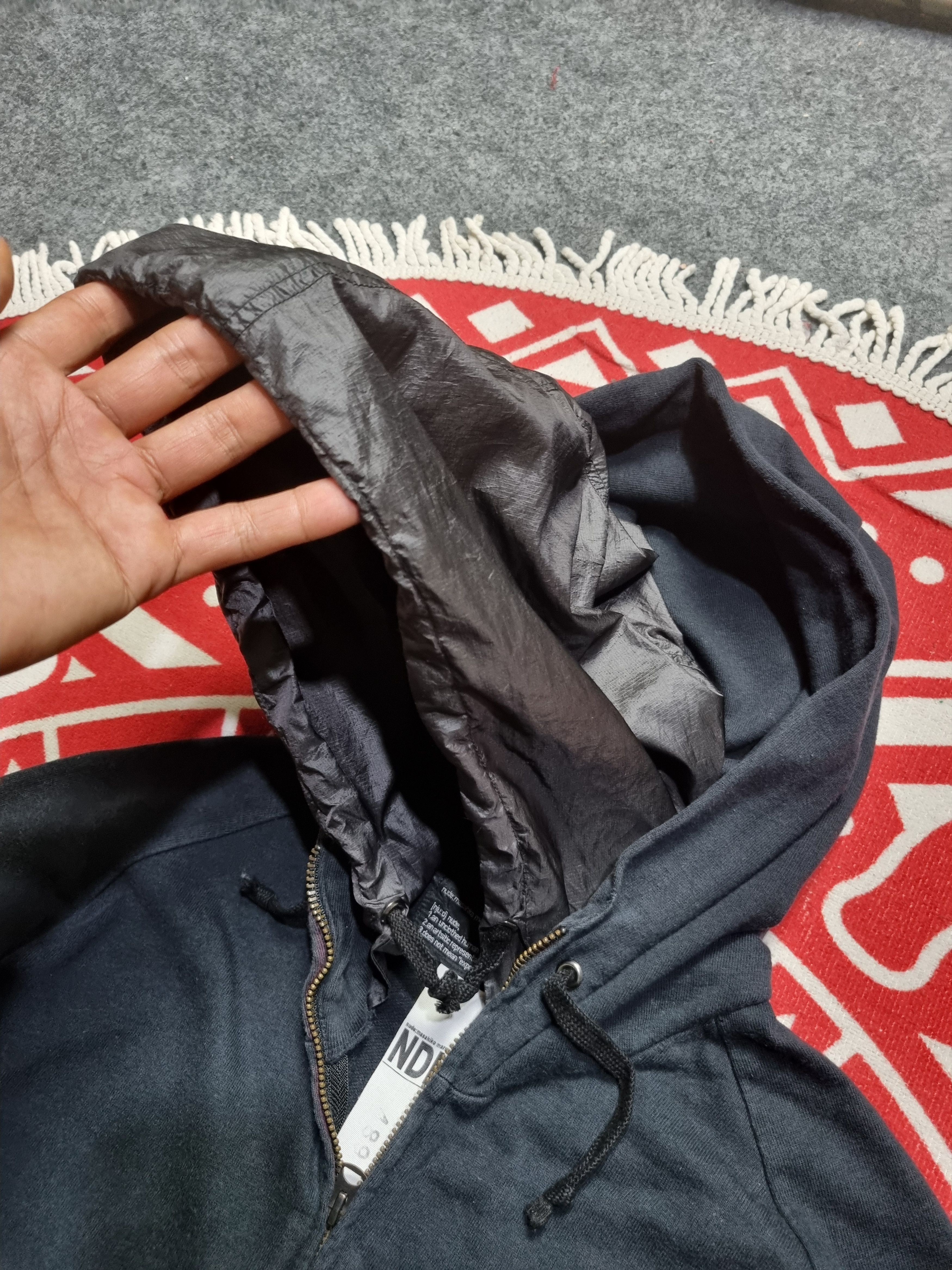 Nude: Masahiko Maruyama Nude: Masahiko Maruyama Dark Blue Zip Up Double Hoodie Size US L / EU 52-54 / 3 - 4 Thumbnail