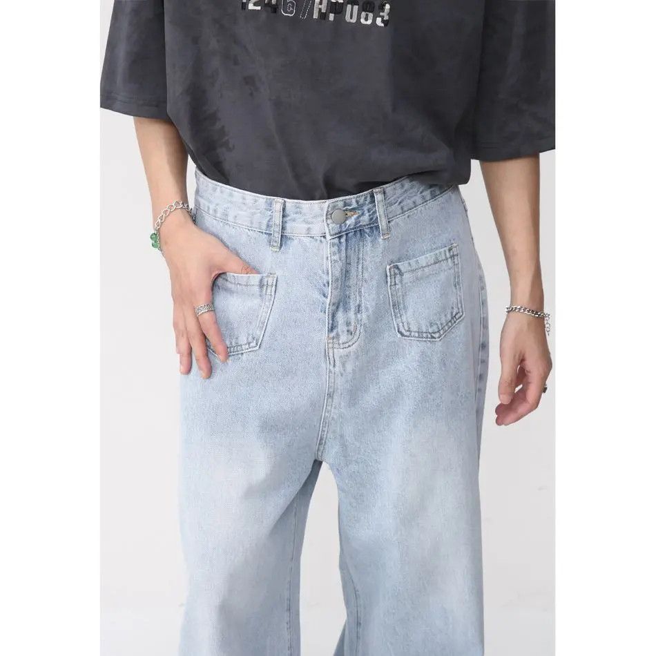 Japanese Brand Retro loose casual wide leg jeans Size US 32 / EU 48 - 4 Thumbnail