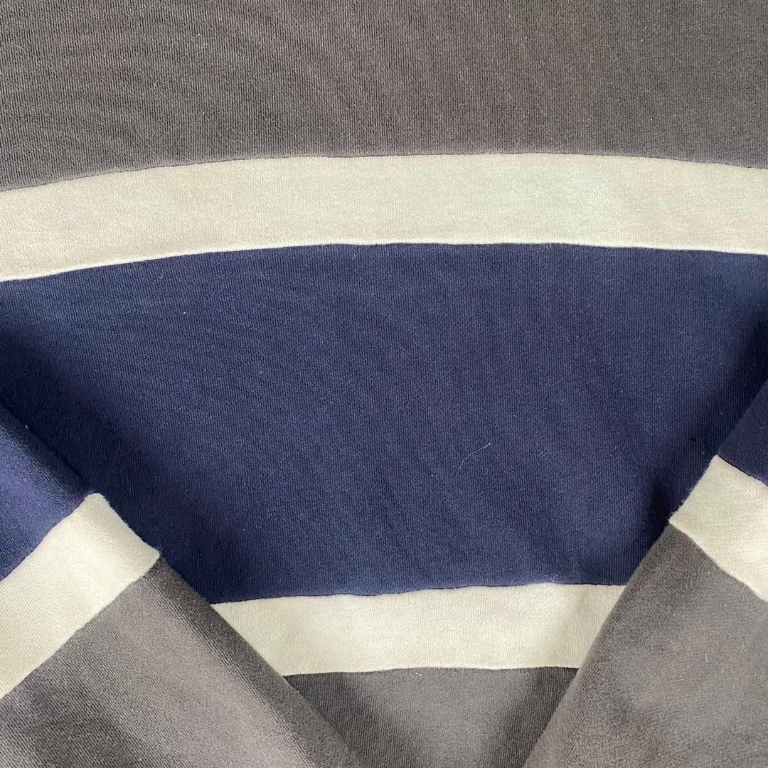 Beams Plus Vintage Beams Hearts Stripe Distressed Sweatshirt Size US L / EU 52-54 / 3 - 6 Thumbnail