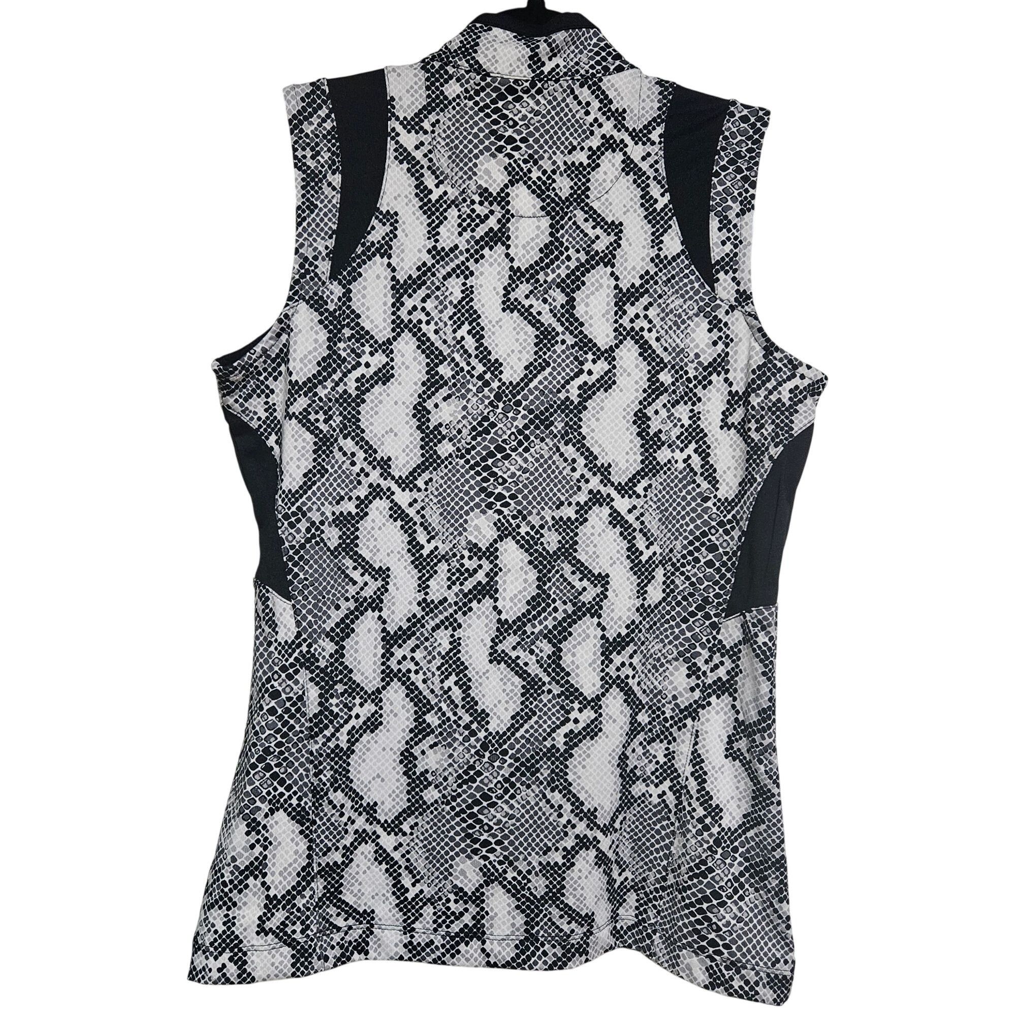 Other Tail Woman White Snake Print Zip Sleeveless Top XS Black Gra Size XS / US 0-2 / IT 36-38 - 3 Thumbnail
