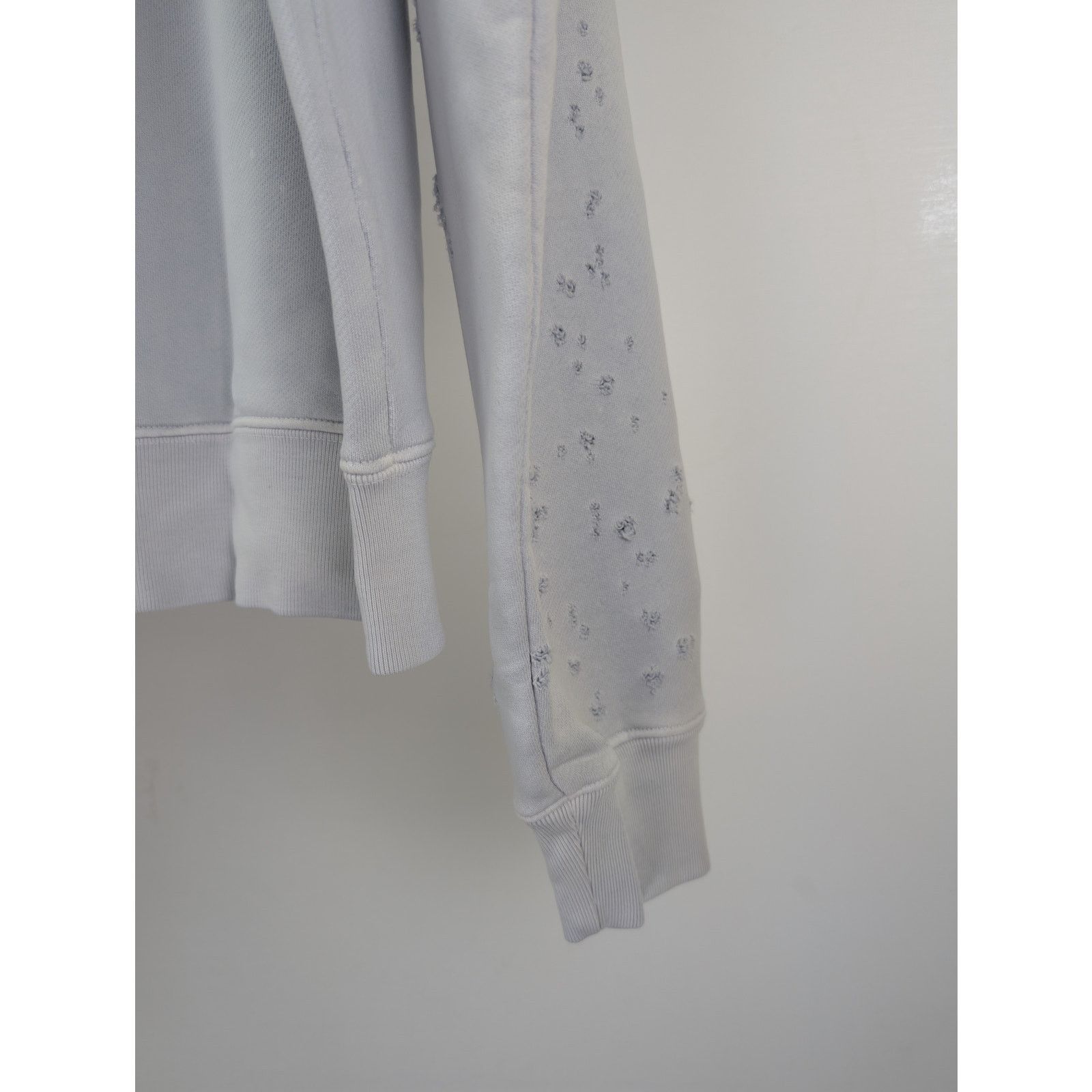 Amiri o1rshd1 Washed MA Shot Hoodie Zipper in Grey Dawn Size US XXL / EU 58 / 5 - 14 Thumbnail