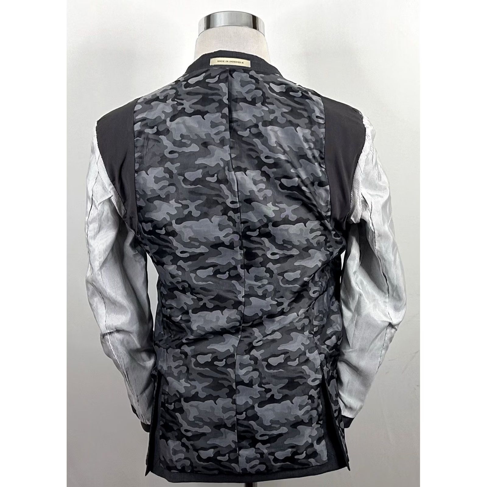 Joseph Abboud Joseph Abboud Sport Coat 36S Slim Fit 2-Button Gray Wool Nailhead Vented Notch Lapel Jacket Mens Regular Short Coat Size US XS / EU 42 / 0 - 8 Thumbnail