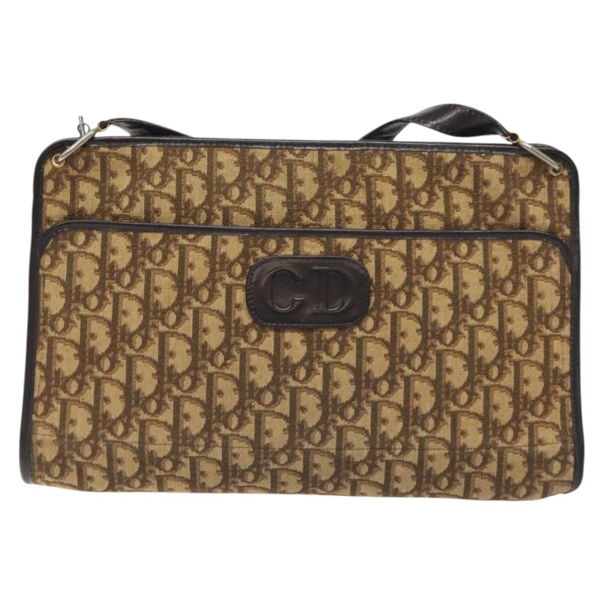 Dior DIOR Trotter Canvas Shoulder Bag Brown Size ONE SIZE - 2 Thumbnail