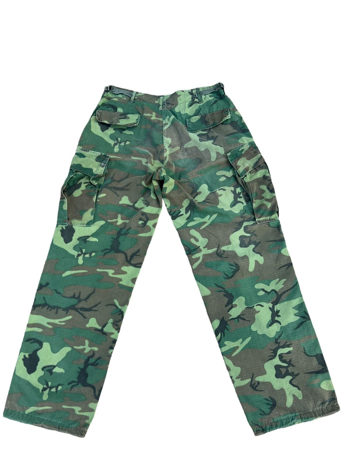 Vintage 60s 70s Nam War ERDL Camo Ripstop Poplin Trouser Pant Size US 32 / EU 48 - 14 Thumbnail