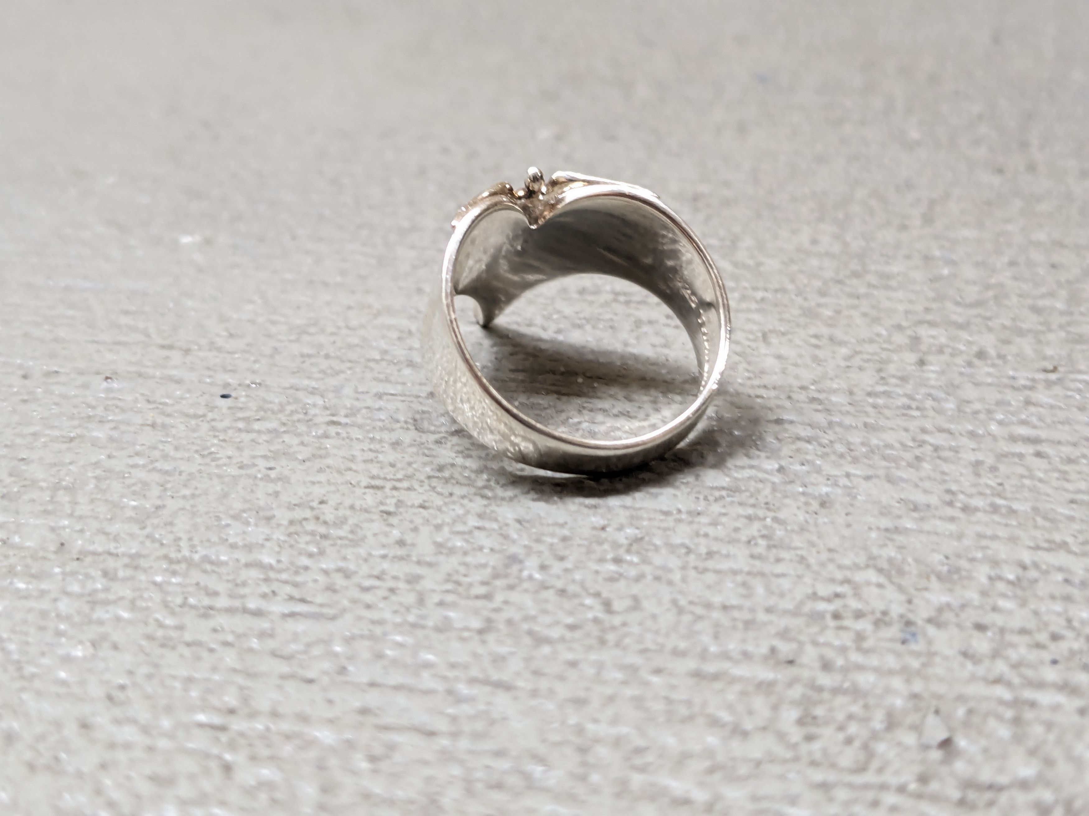 Jewelry × Vintage Vintage Sterling Silver Ring Angel Minimalist Avant Garde Size ONE SIZE - 10 Thumbnail