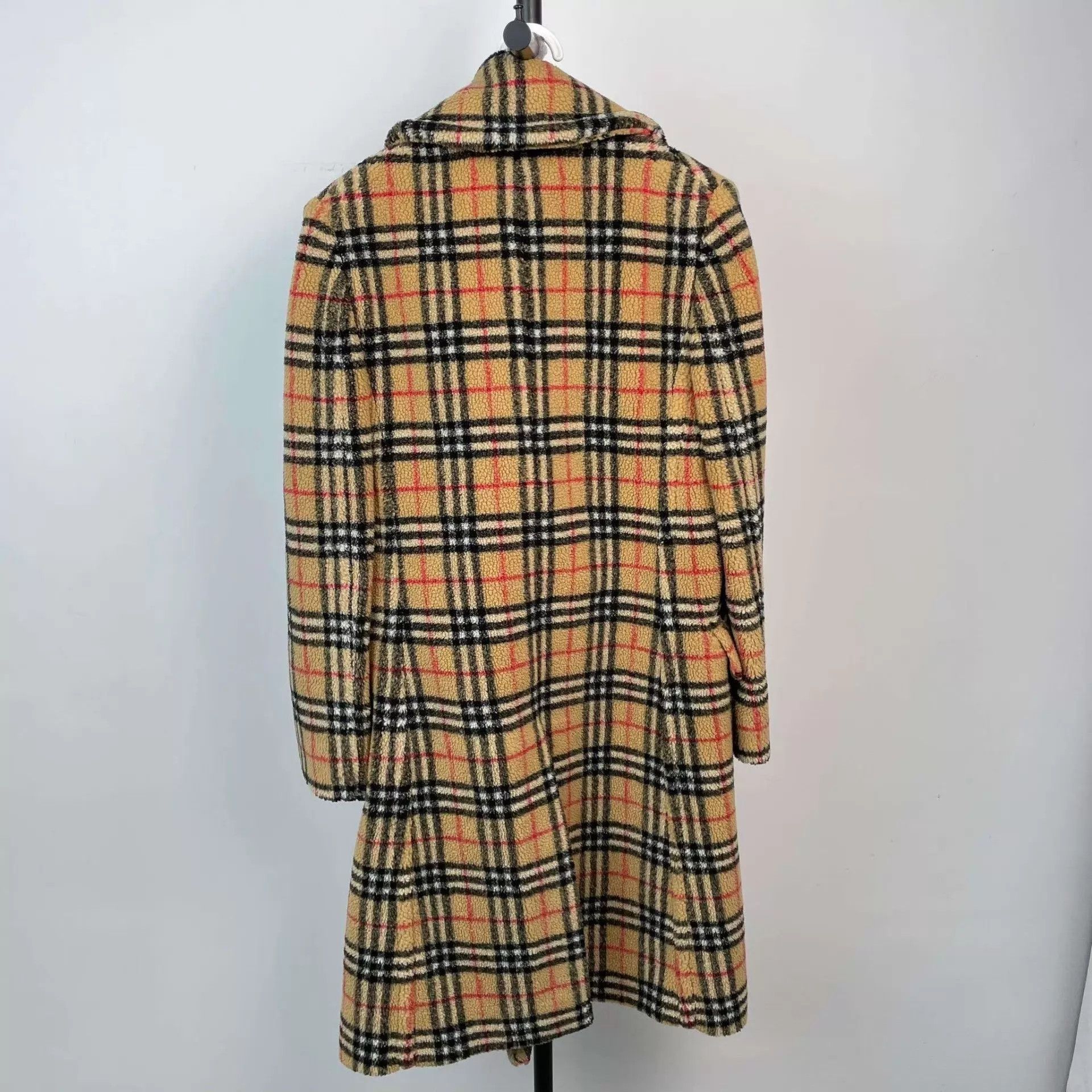 Burberry Burberry 95 New Check Lamb Wool Coat 170 Size XS / US 0-2 / IT 36-38 - 2 Thumbnail