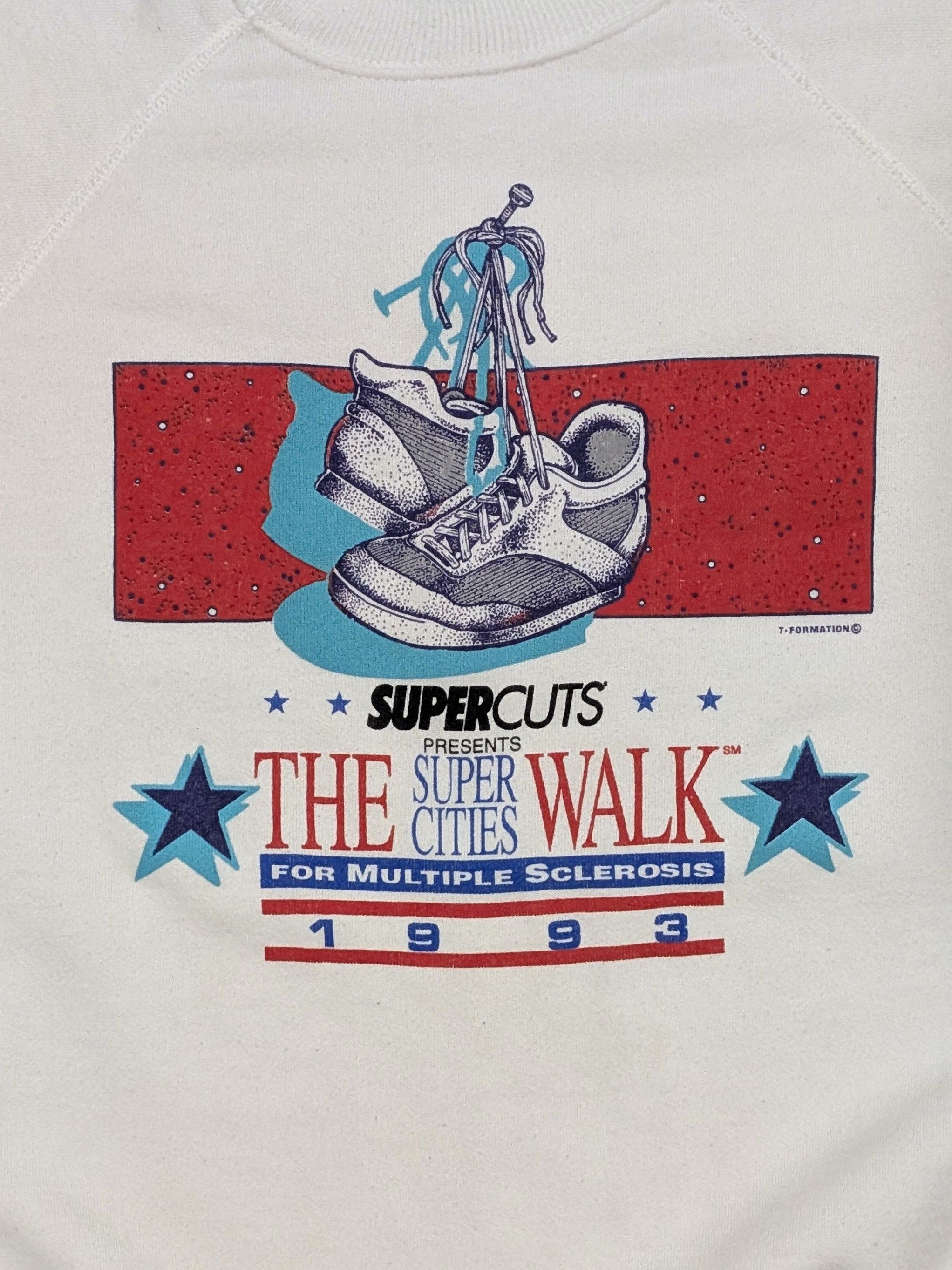 Hanes Vintage Supercuts Walk for Multiple Sclerosis 1993 crewneck Size US L / EU 52-54 / 3 - 2 Thumbnail