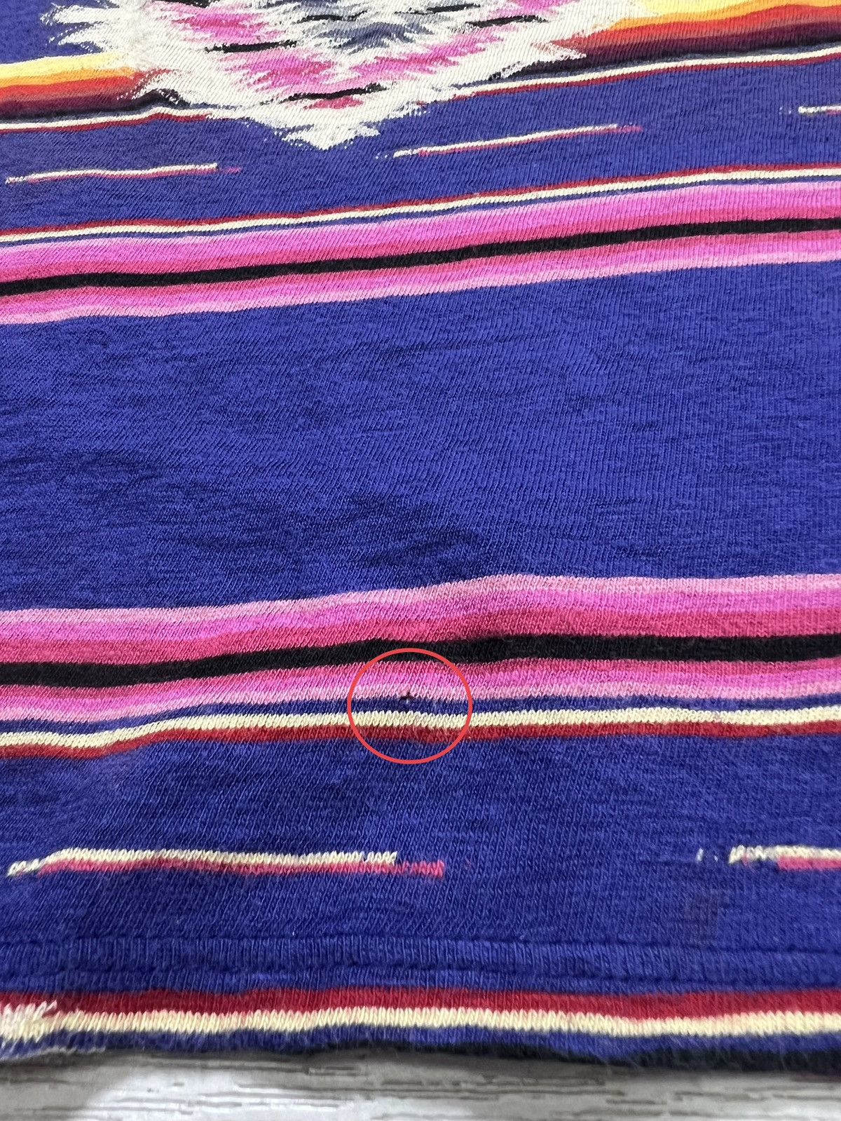 Kapital Kapital - Striped Aztec Polo Shirt Size US L / EU 52-54 / 3 - 8 Thumbnail