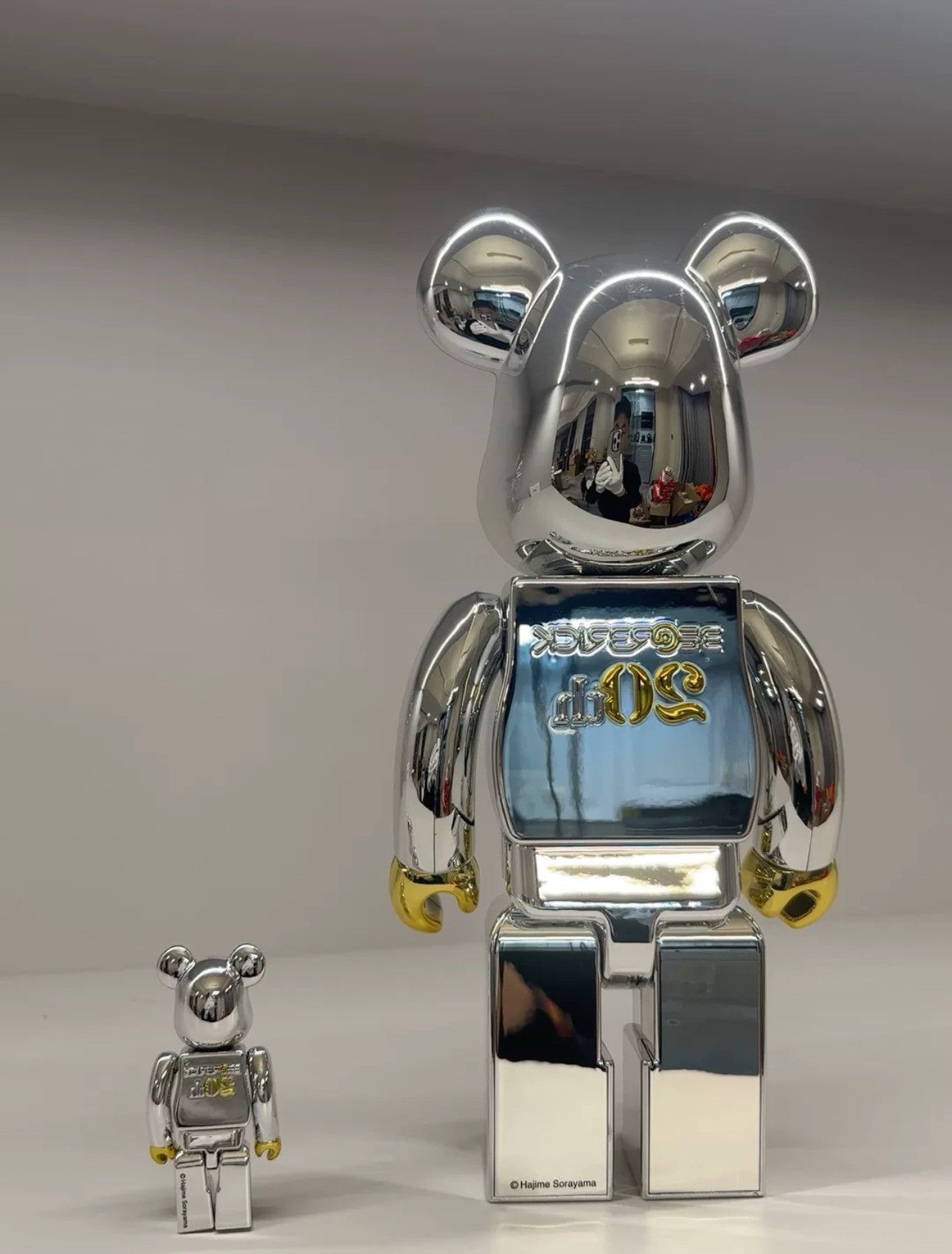 Japanese Brand Bearbrick 20th Anniversary 100% & 400% Set Size ONE SIZE - 2 Thumbnail