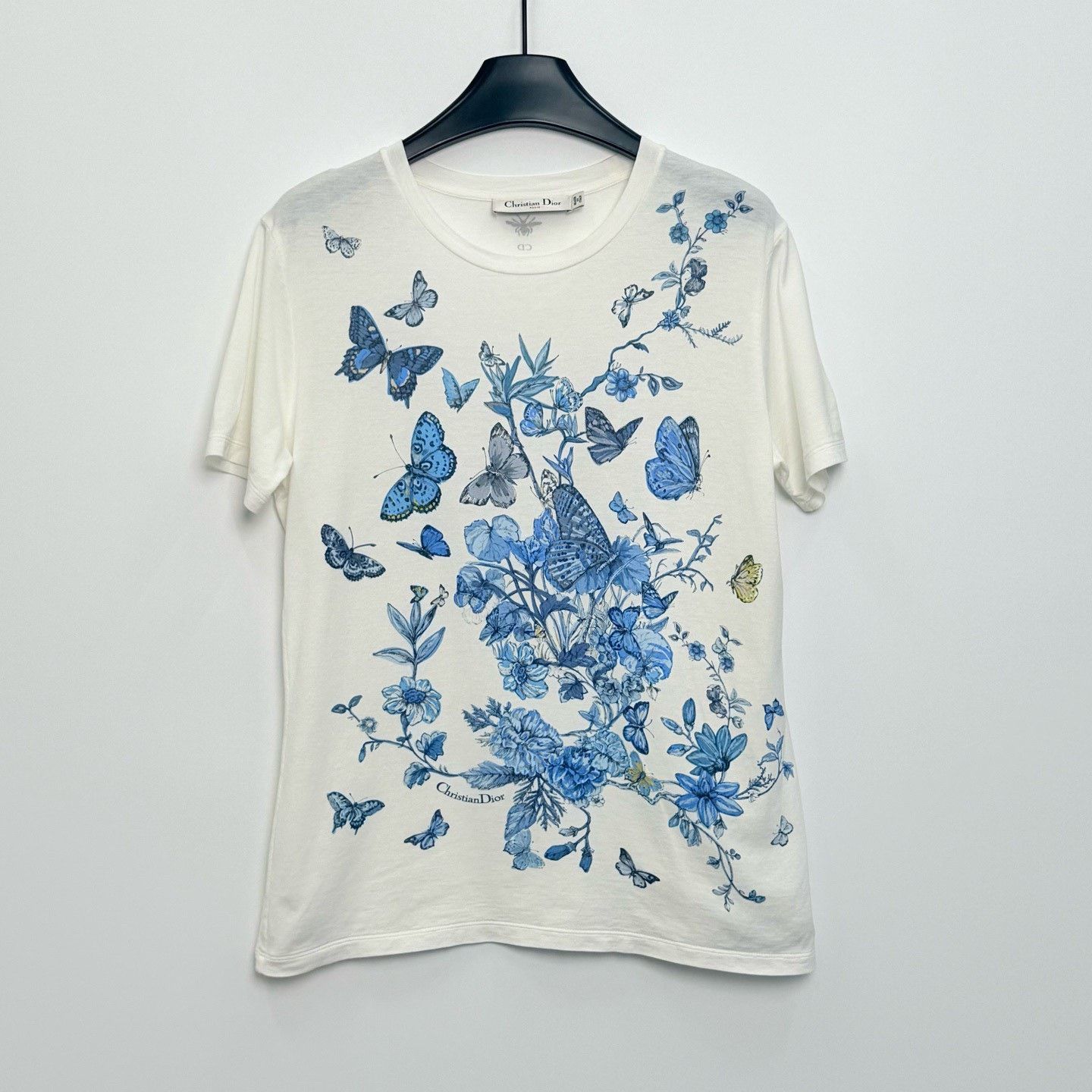 Dior Dior Blue Butterfly Floral Toile T-shirt Size M / US 6-8 / IT 42-44 - 1 Thumbnail
