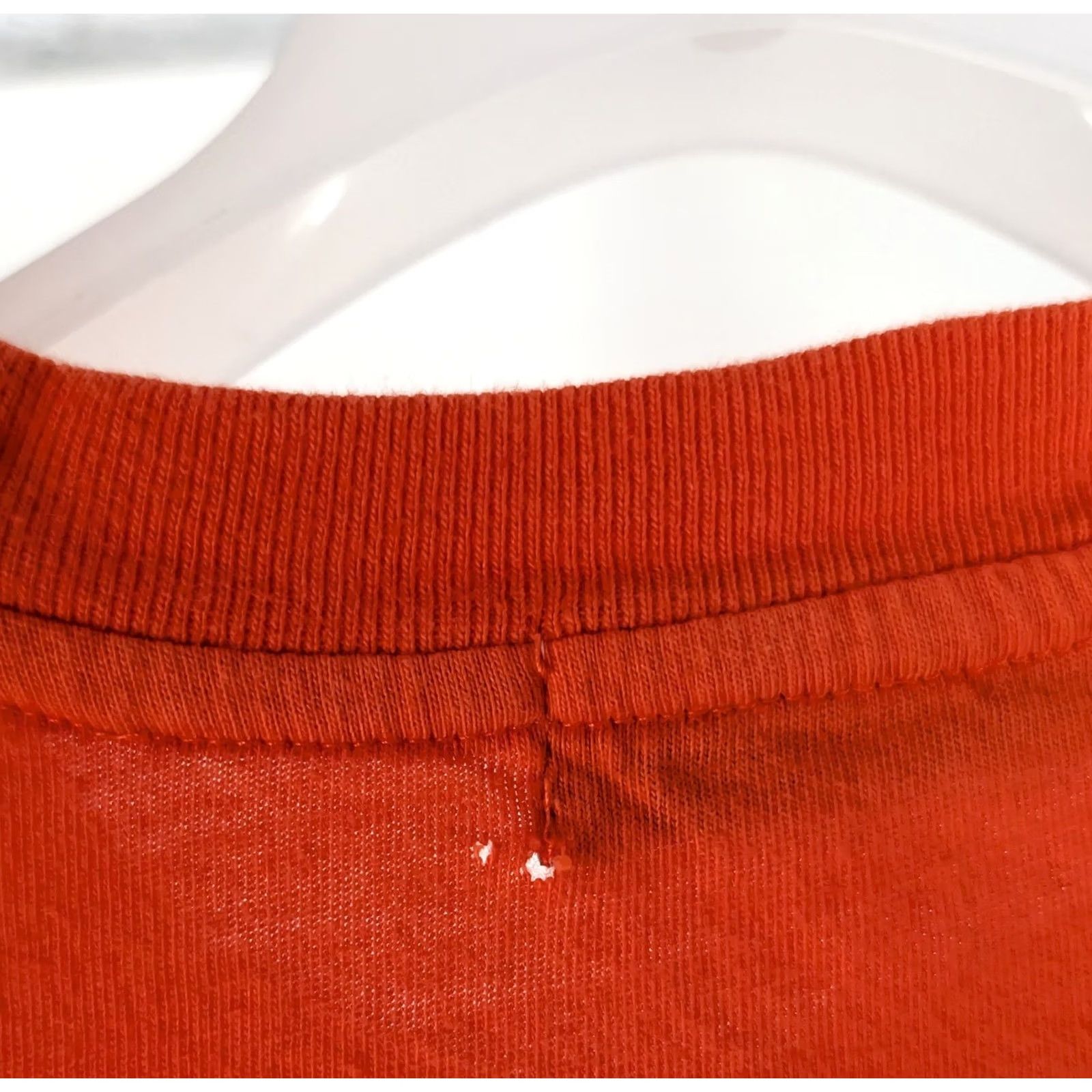 J.Crew VINTAGE J.CREW T-Shirt Orange 90s Boxy Large L Men's Distressed 1990s Streetwear Classic Essential/Blank Tee Size US L / EU 52-54 / 3 - 4 Thumbnail
