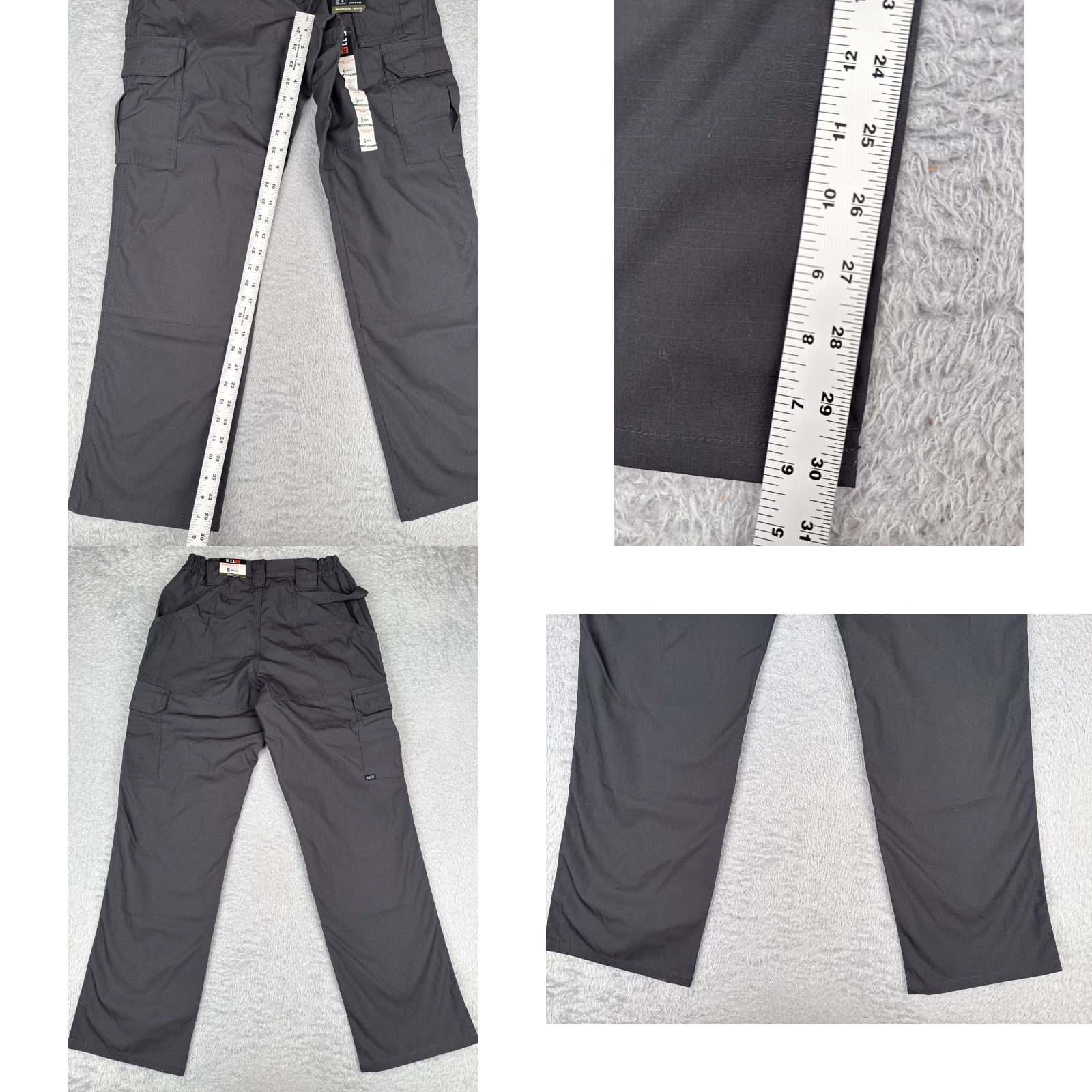 Vintage 5.11 Tactical Pants Women 5 Gray Taclite Cargo Rip-Stop Fabric Charcoal 64360 Size 28" / US 6 / IT 42 - 8 Thumbnail