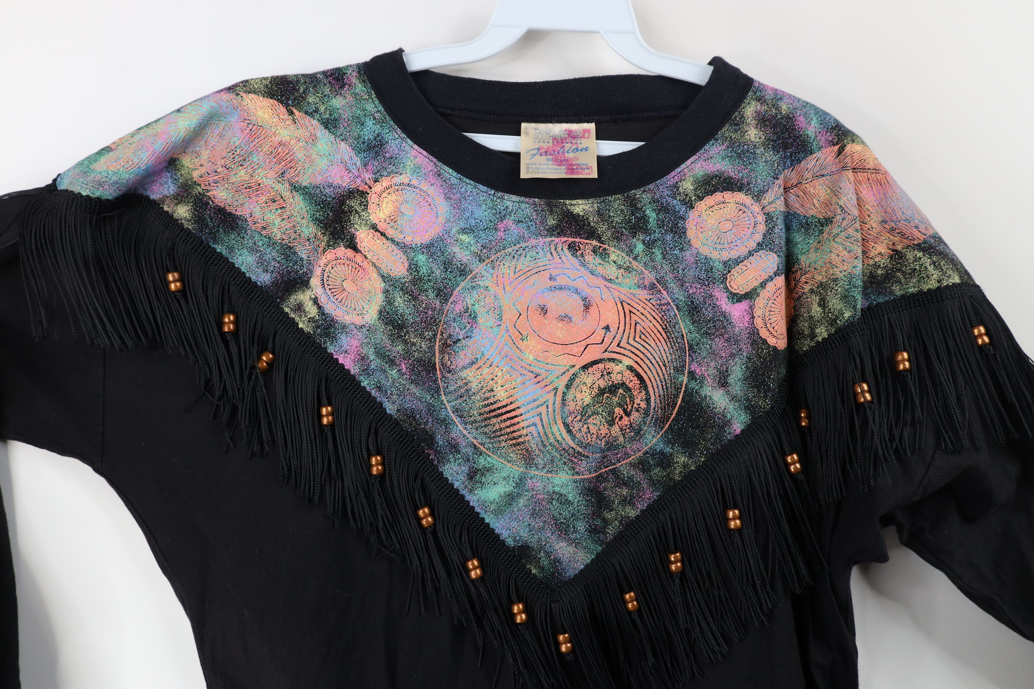 Vintage Vintage 90s Western Cowgirl Southwestern Pullover Jacket USA Size M / US 6-8 / IT 42-44 - 5 Thumbnail