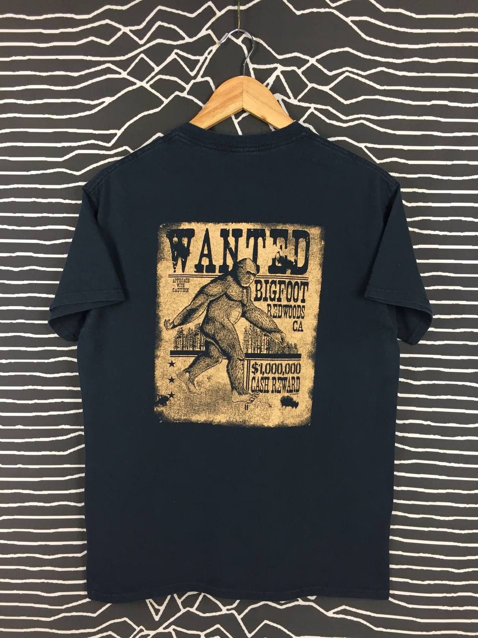 Vintage Sasquatch Bigfoot Redwoods California Wanted Tee Size US M / EU 48-50 / 2 - 2 Thumbnail