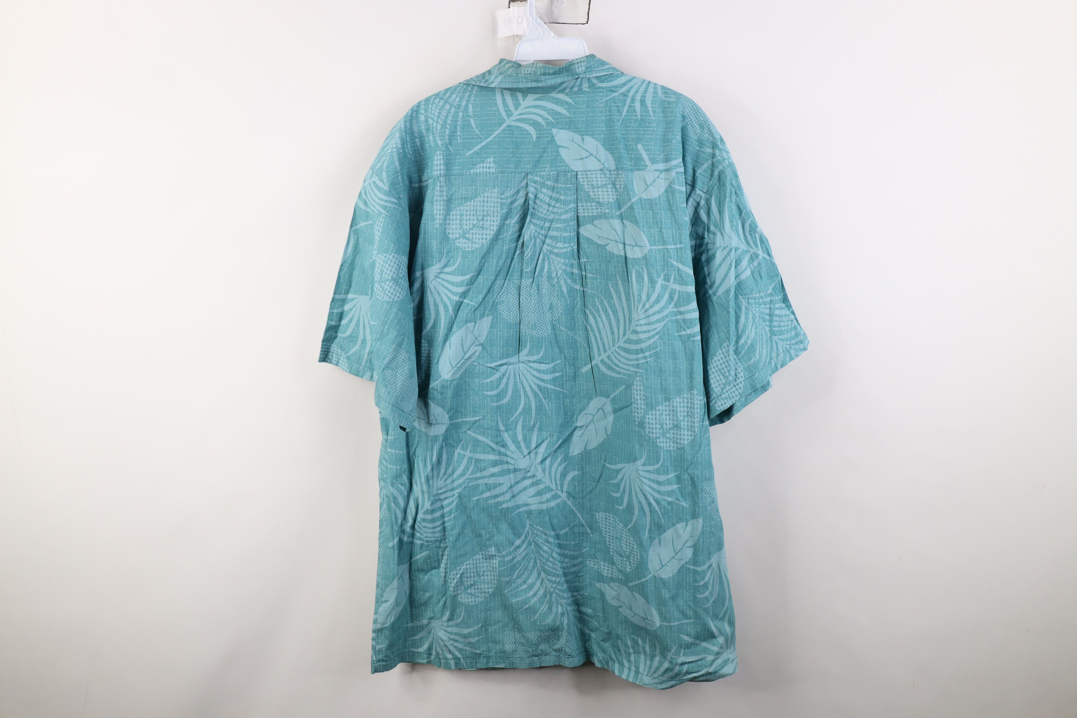 Vintage Vintage 90s Streetwear Leaf Beach Luau Hawaiian Button Shirt Size US XL / EU 56 / 4 - 11 Thumbnail