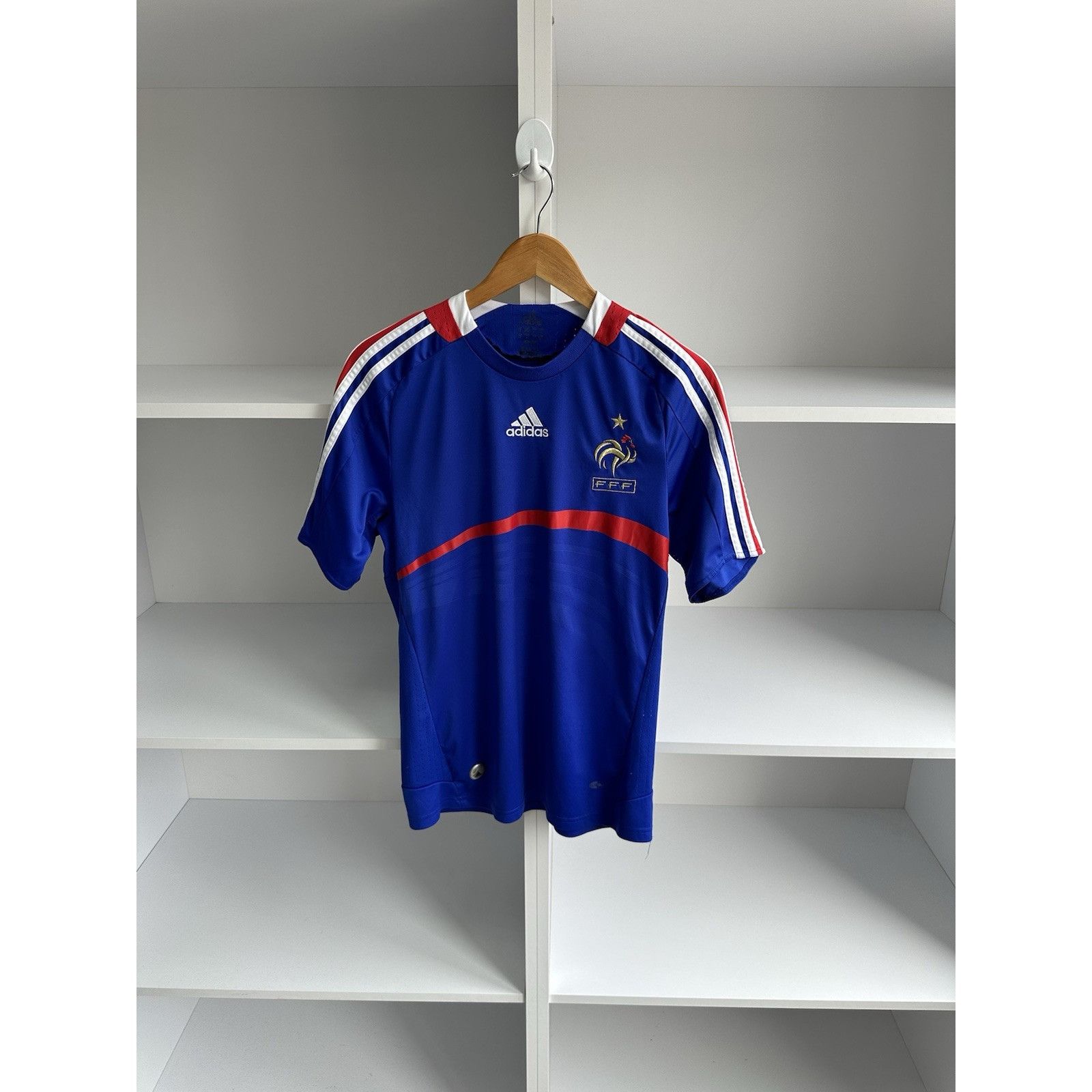 Adidas ZIDANE FRANCE 2007 2008 HOME SHIRT FOOTBALL SOCCER JERSEY AD Size US M / EU 48-50 / 2 - 4 Thumbnail