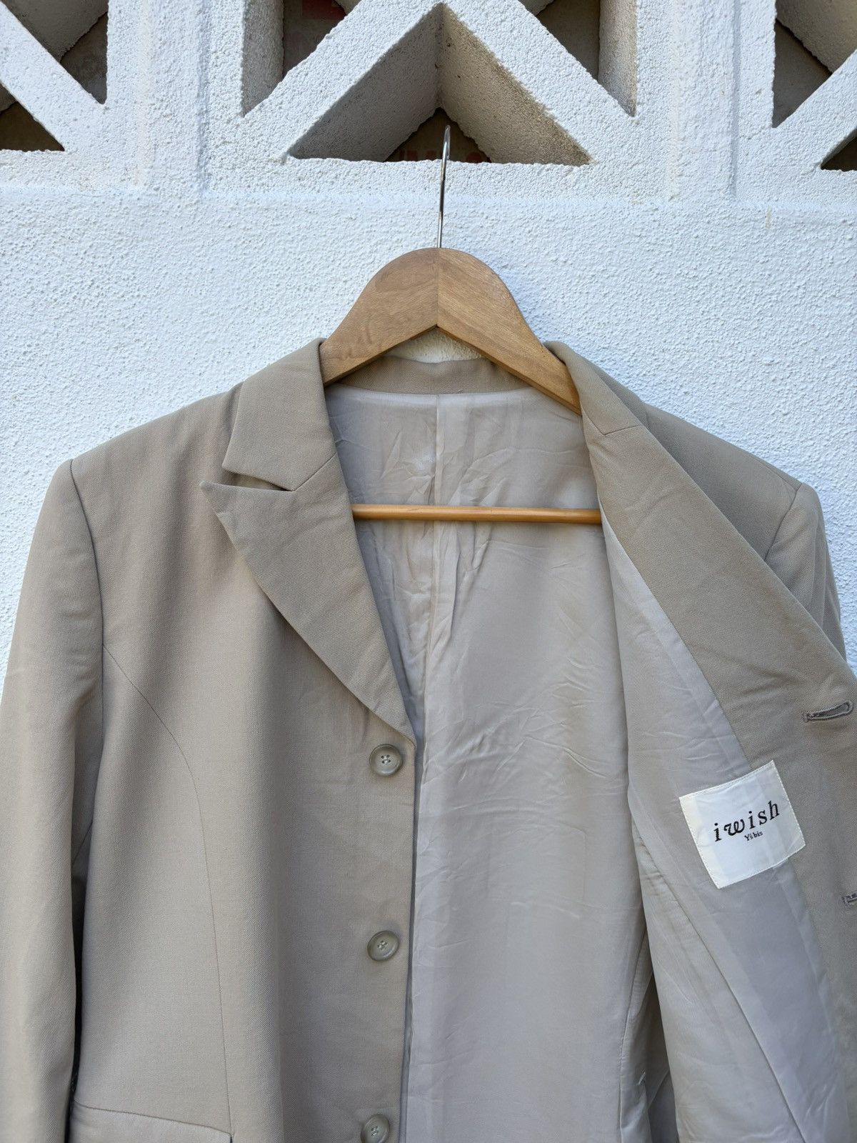 i wish Y’s bis/vintage coat Yohji Yamamoto I Wish Y's bis Beige Blazer Coat