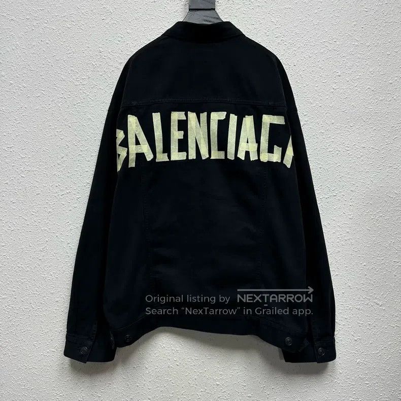 Balenciaga Balenciaga Masking tape wash denim jacket Size US S / EU 44-46 / 1 - 2 Thumbnail