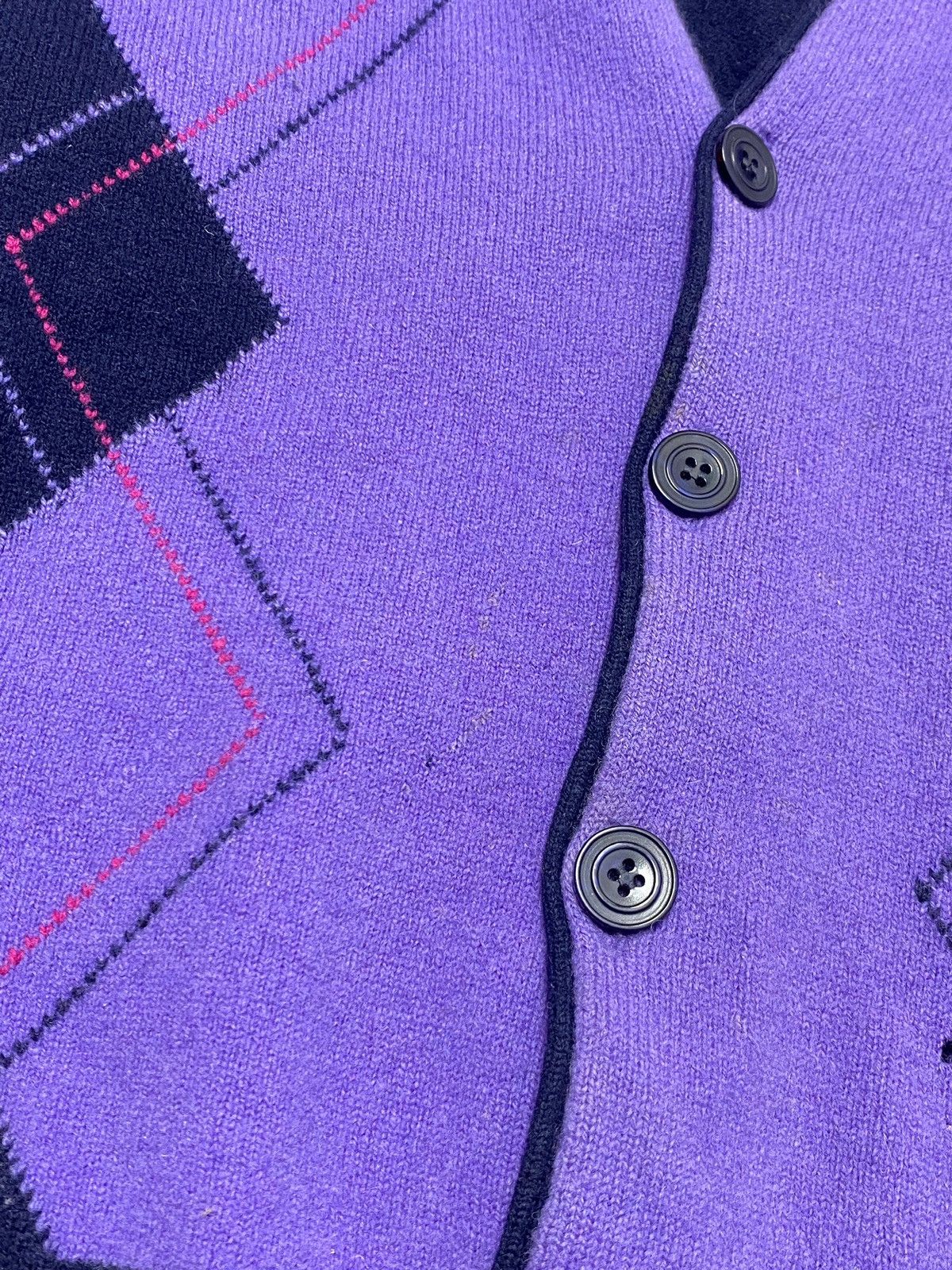 Vintage Vintage CLAN ROYAL Crazy Colours Style Cardigan Y2k Size US XL / EU 56 / 4 - 8 Thumbnail