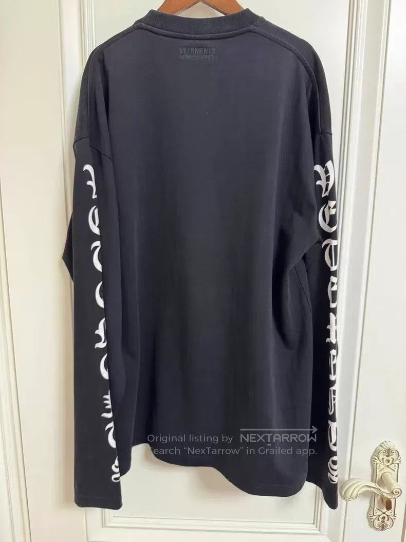 Vetements VETEMENTS Black Long Sleeve T-Shirt Size US XS / EU 42 / 0 - 2 Thumbnail