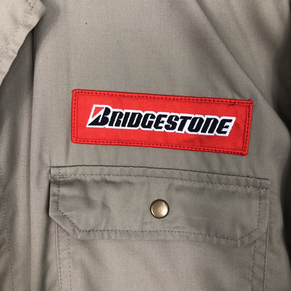 Japanese Brand 📌Vintage Worker Coverall Long Bridgestone Big Logo Size US 34 / EU 50 - 17 Thumbnail