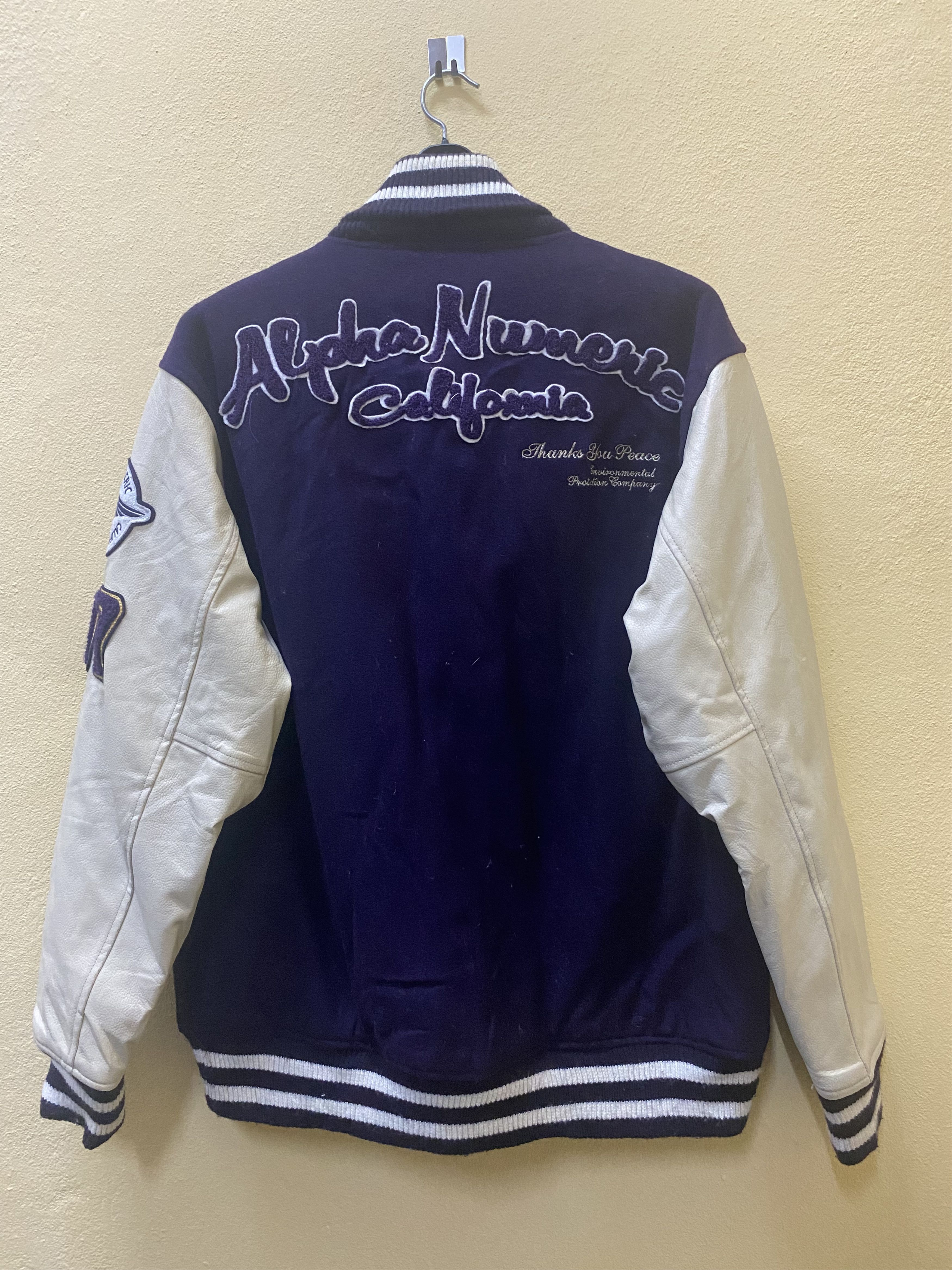 Alpha Industries × Los Angeles Apparel ALPHA NUMERIC LOS ANGELES VARSITY JACKET Size US L / EU 52-54 / 3 - 8 Thumbnail