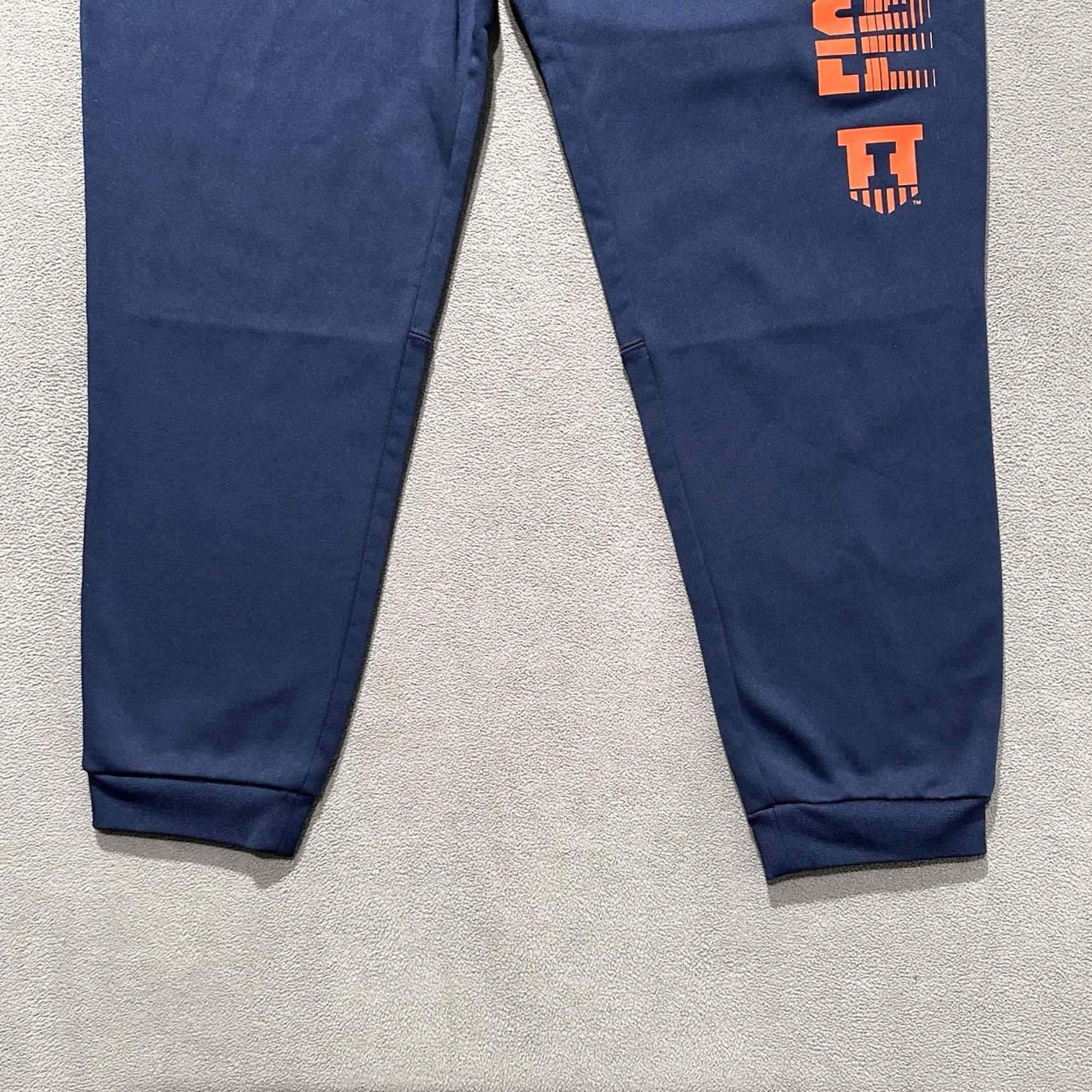Nike Nike Dri-FIT Fighting Illini Pants Mens L Blue Sweatpants, Athletic, Pockets, 30" Inseam, 34" Waist, Fleece, Tapered, Regular, Vinyl? Size US 34 / EU 50 - 5 Thumbnail