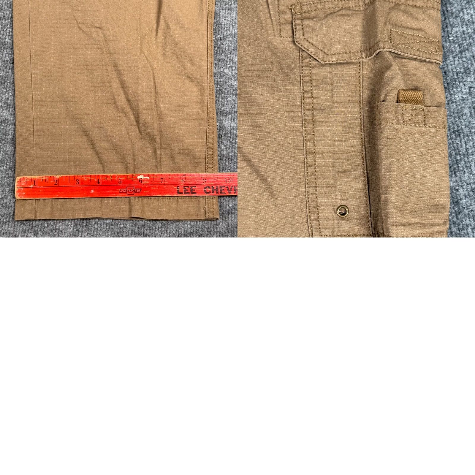 Vintage Red Head Cargo Pants 37x30 Beige Ripstop Canvas Utility Tactical Field Outdoor Mens Pants Regular Inseam 30" Size US 37 - 9 Thumbnail