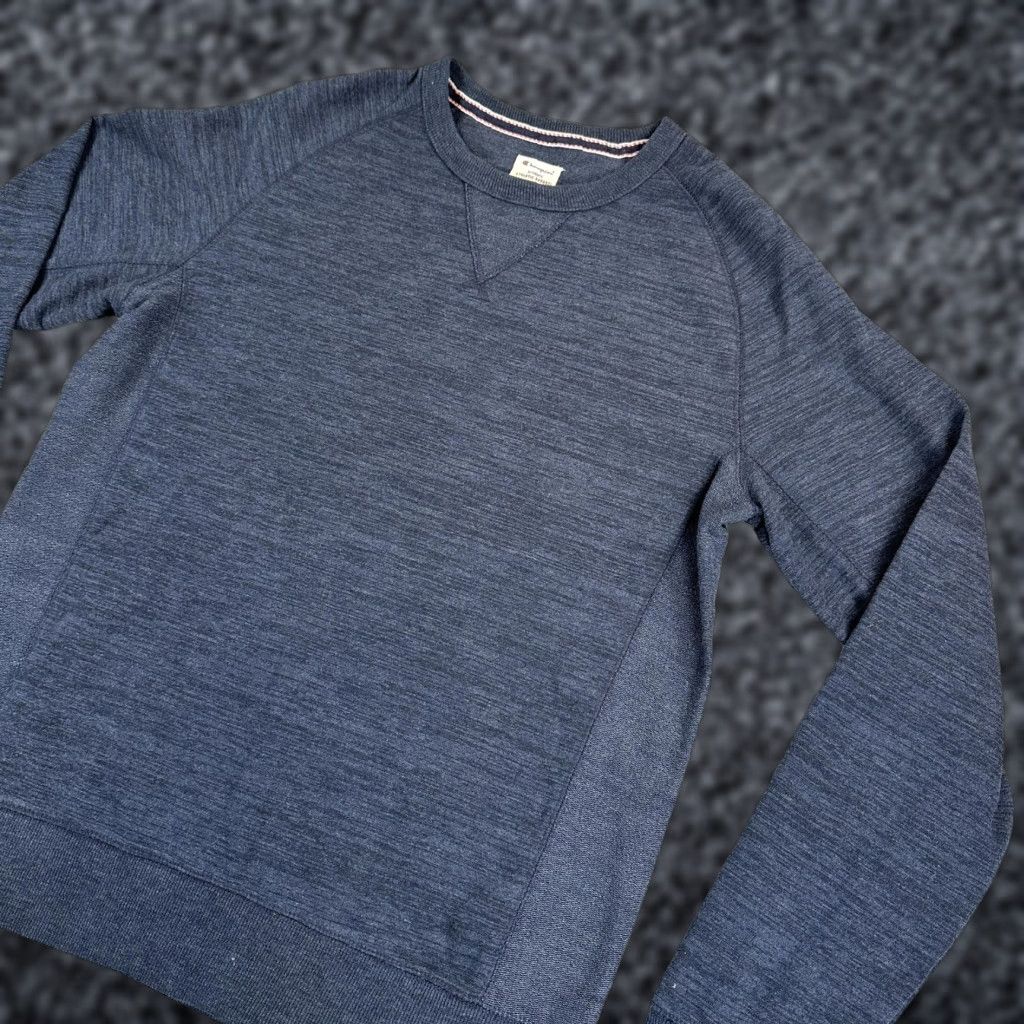 Champion Champion Sweatshirt Mens Large Blue Raglan Crewneck Pullover Solid Casual Top Size US L / EU 52-54 / 3 - 1 Thumbnail