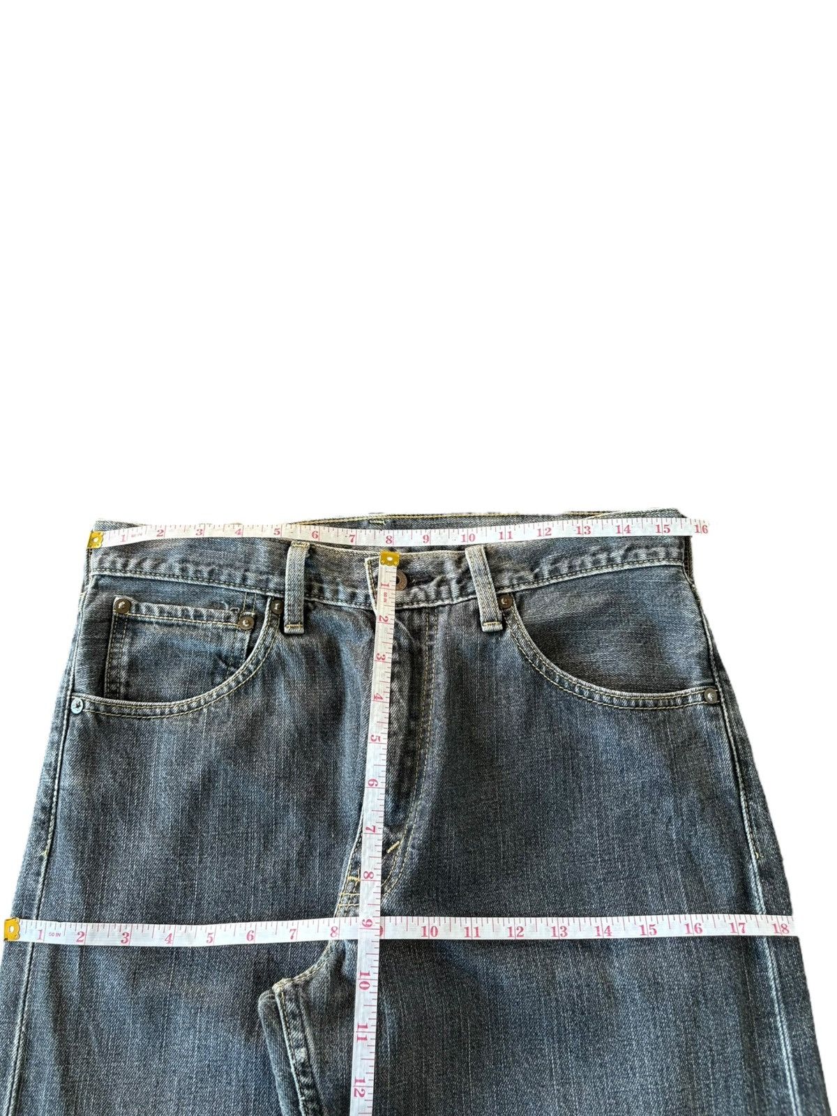 Levi's Vintage 90s Levis 503 Black Distressed Baggy Jeans Size US 32 / EU 48 - 6 Thumbnail