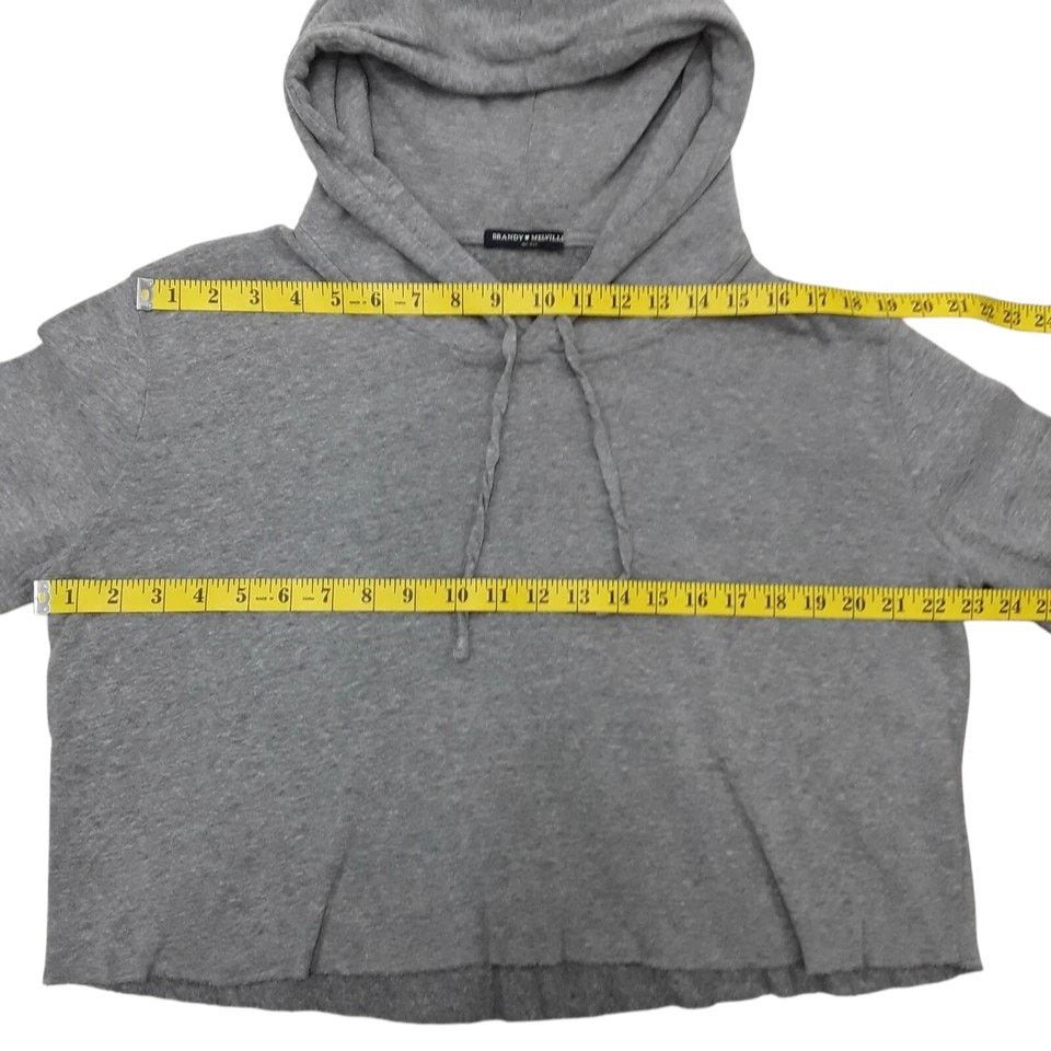 Brandy Melville Brandy Melville Made in Italy Cropped Lennon Hoodie OS Size ONE SIZE - 8 Thumbnail