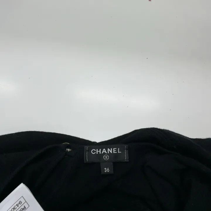 Chanel Chanel Black Quilted Knit Dress Size S / US 4 / IT 40 - 5 Thumbnail