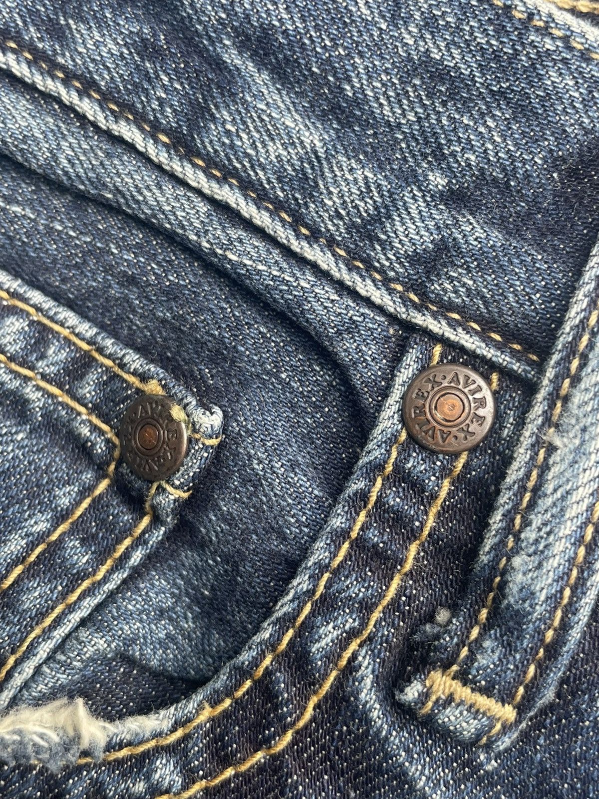 Avirex Avirex Type Blue Distresed Denim Size US 34 / EU 50 - 17 Thumbnail