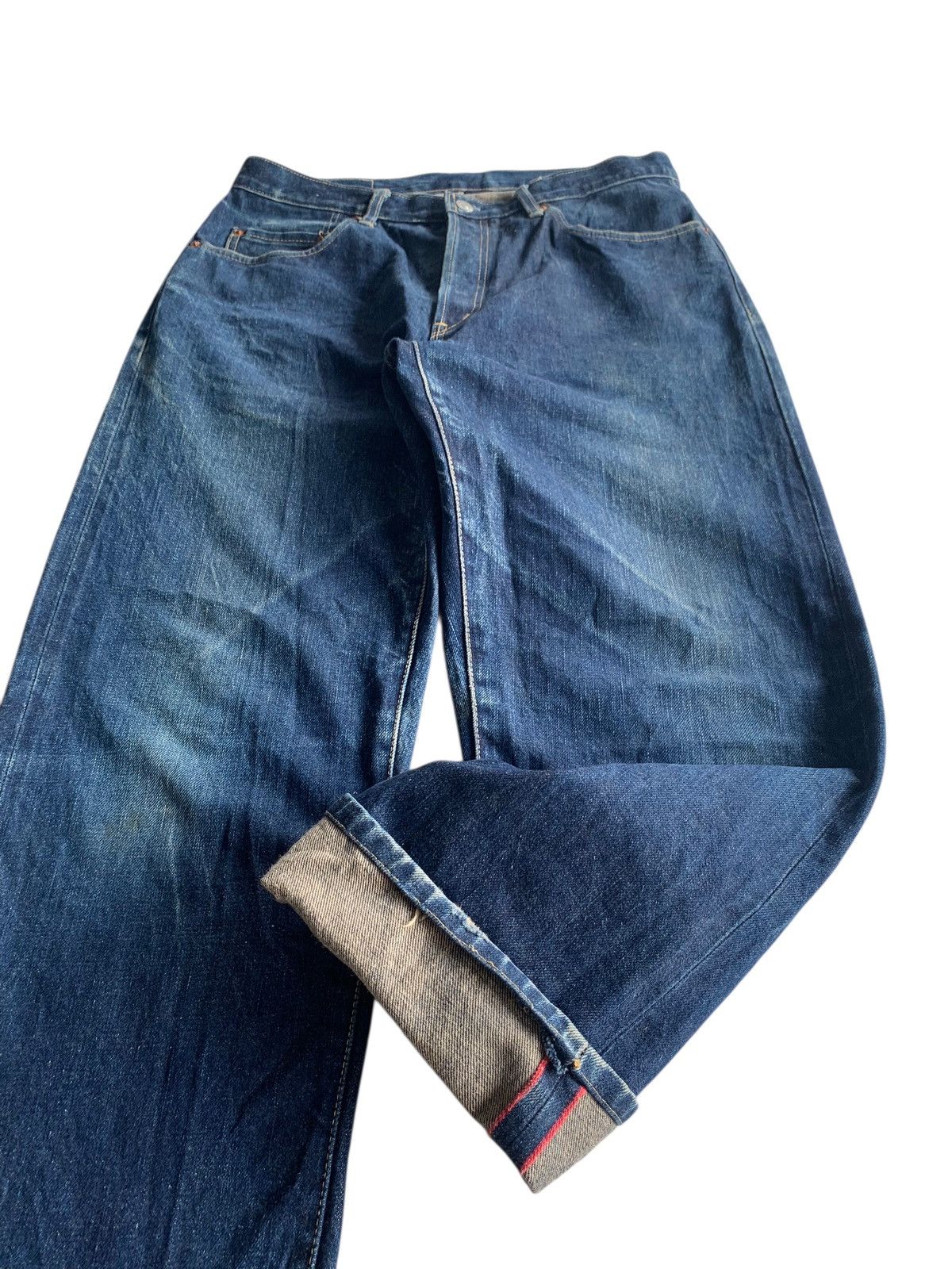 Kapital VINTAGE HOLLYWOOD RANCH MARKET SELVEDGE DISTRESSED DENIM Size US 32 / EU 48 - 5 Thumbnail
