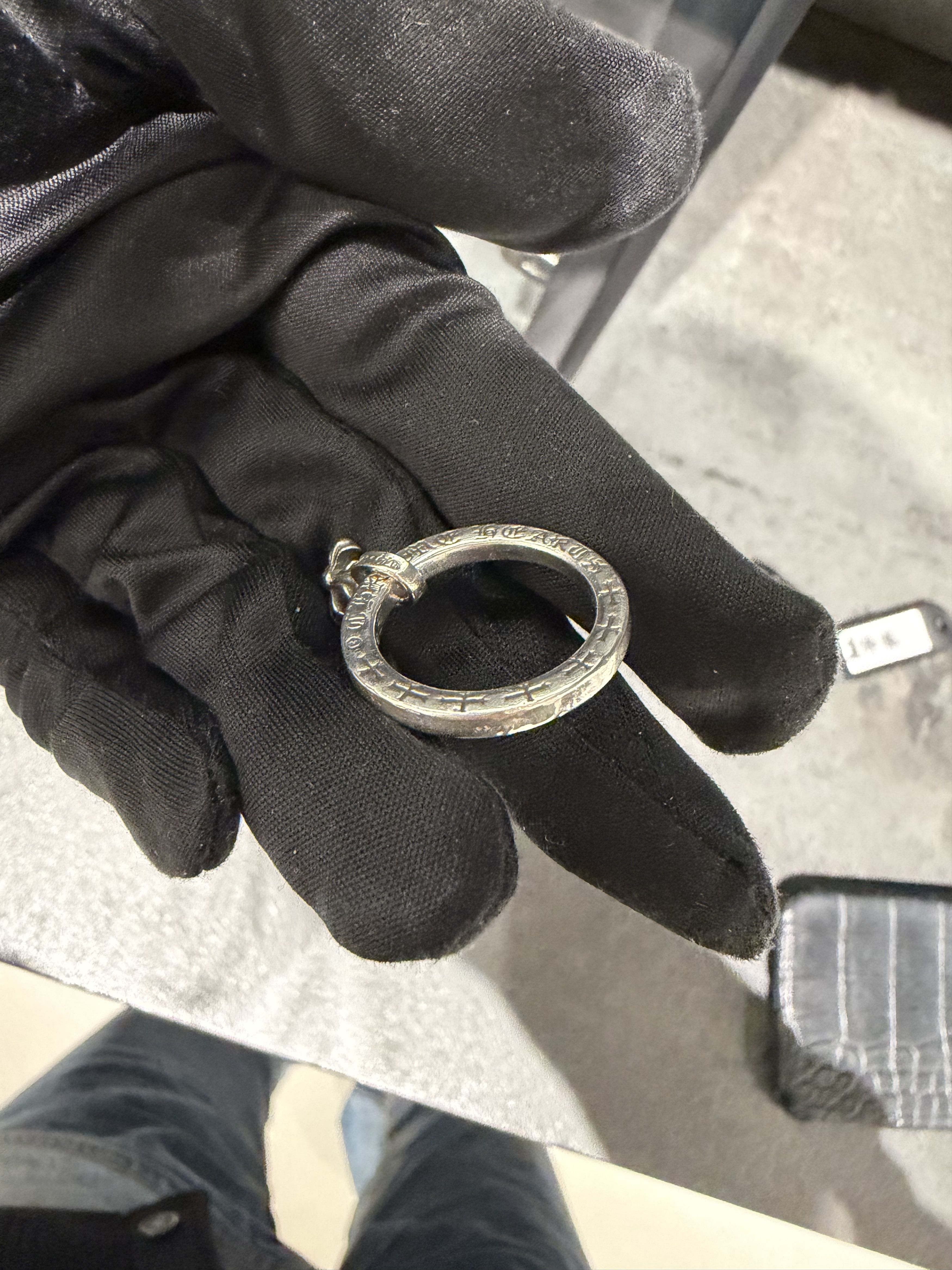 Chrome Hearts Chrome Hearts Silver NTFL Cross Ring Size ONE SIZE - 10 Thumbnail