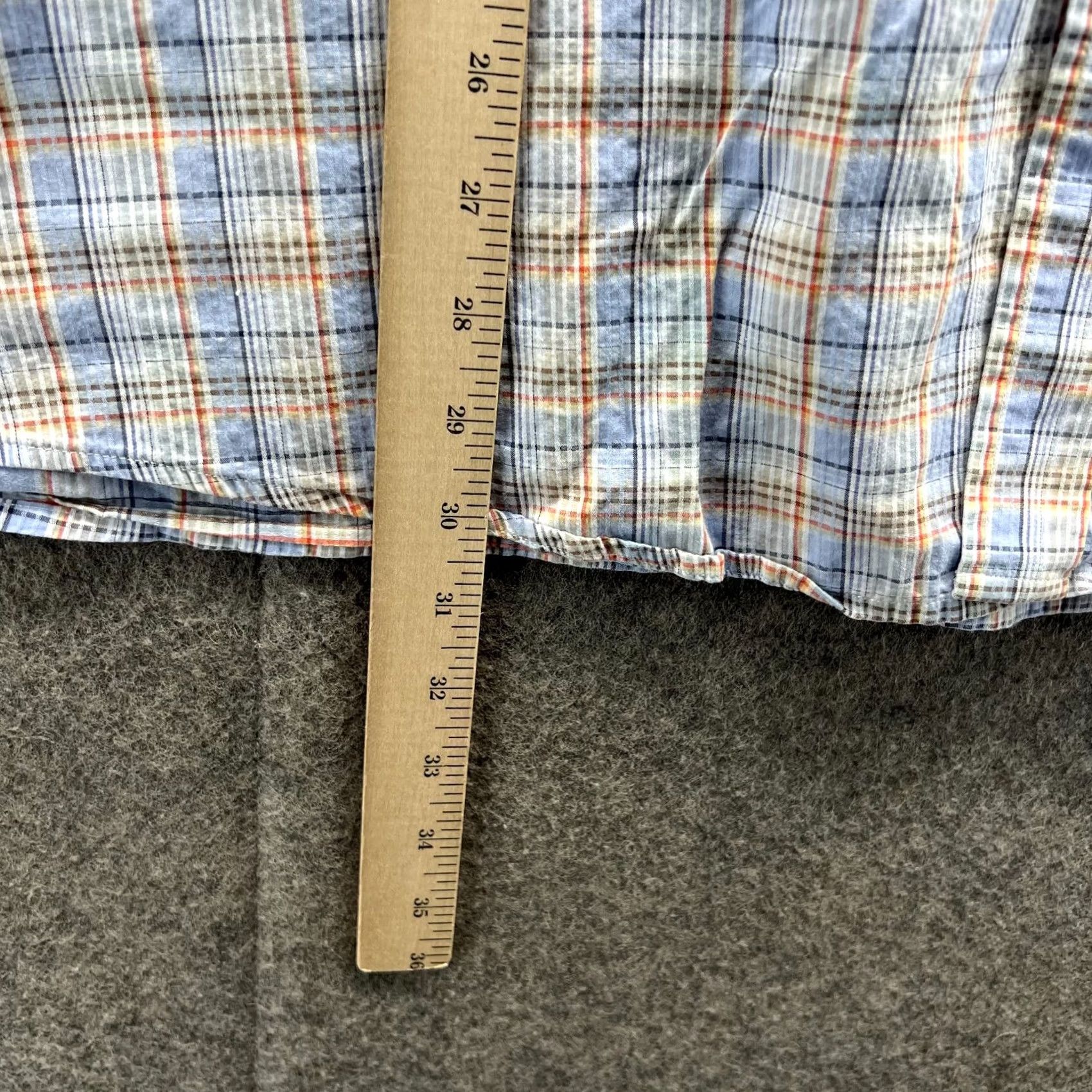 Orvis Orvis Shirt Mens XL Blue Button-Down Active Fit Dress Plaid Classic Pocket Button-Up Casual Formal Workwear Startout Size 46R - 5 Thumbnail