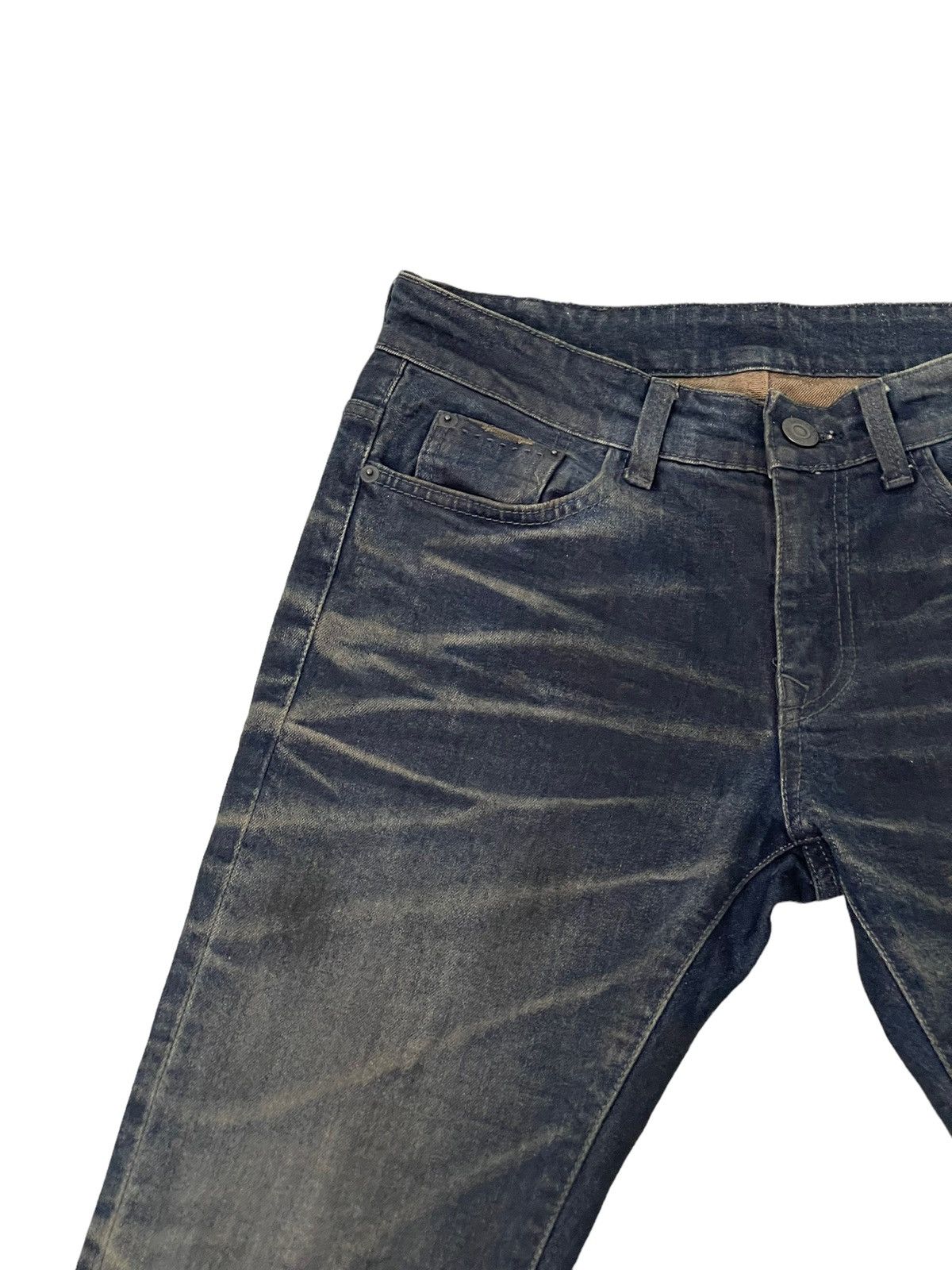 Japanese Brand Flare Jeans Slim AVH Distress Stretch Boot Cut 6🟦4 Size US 30 / EU 46 - 8 Thumbnail