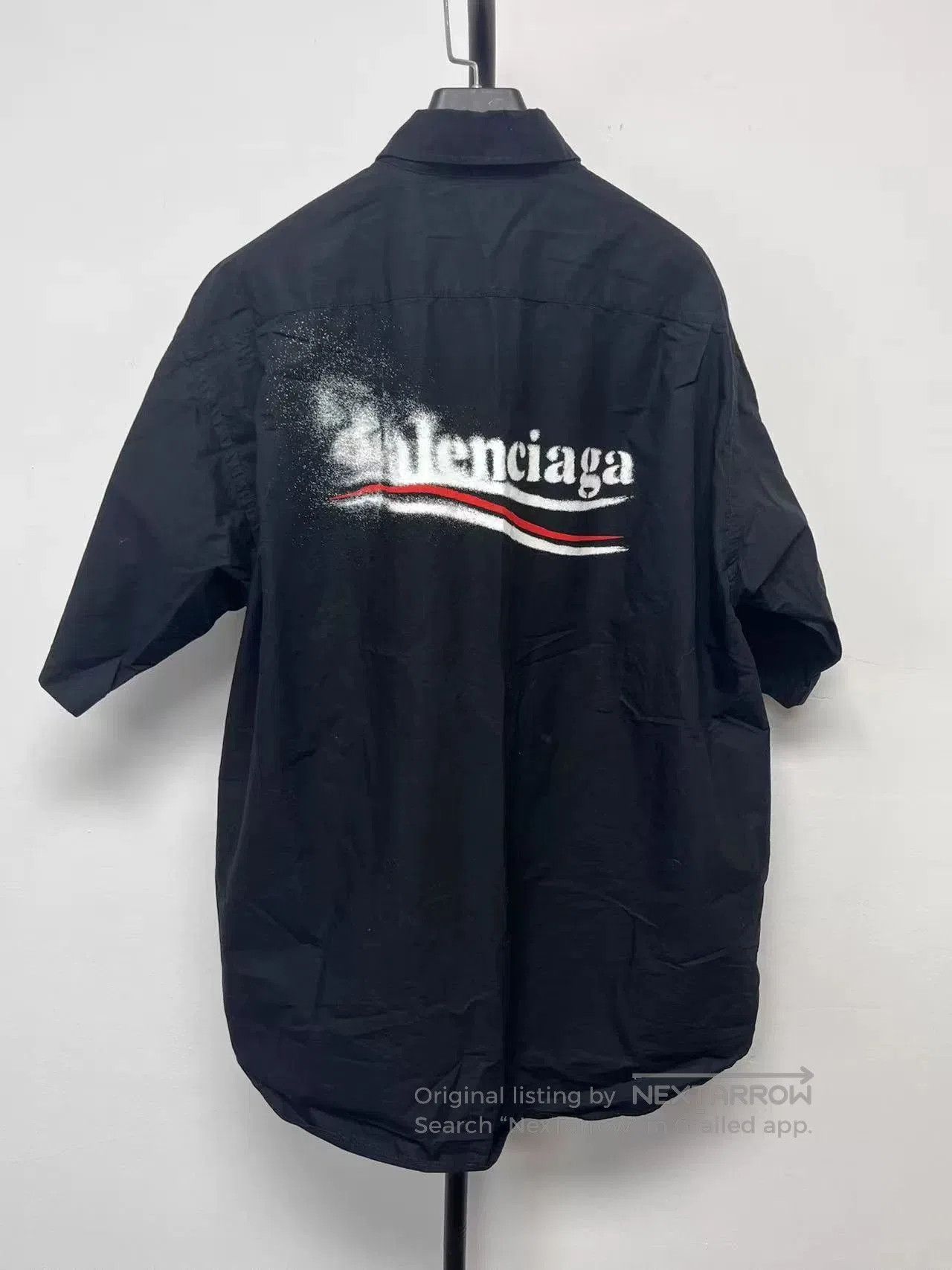 Balenciaga balenciaga short sleeve shirt black. Size US M / EU 48-50 / 2 - 1 Thumbnail