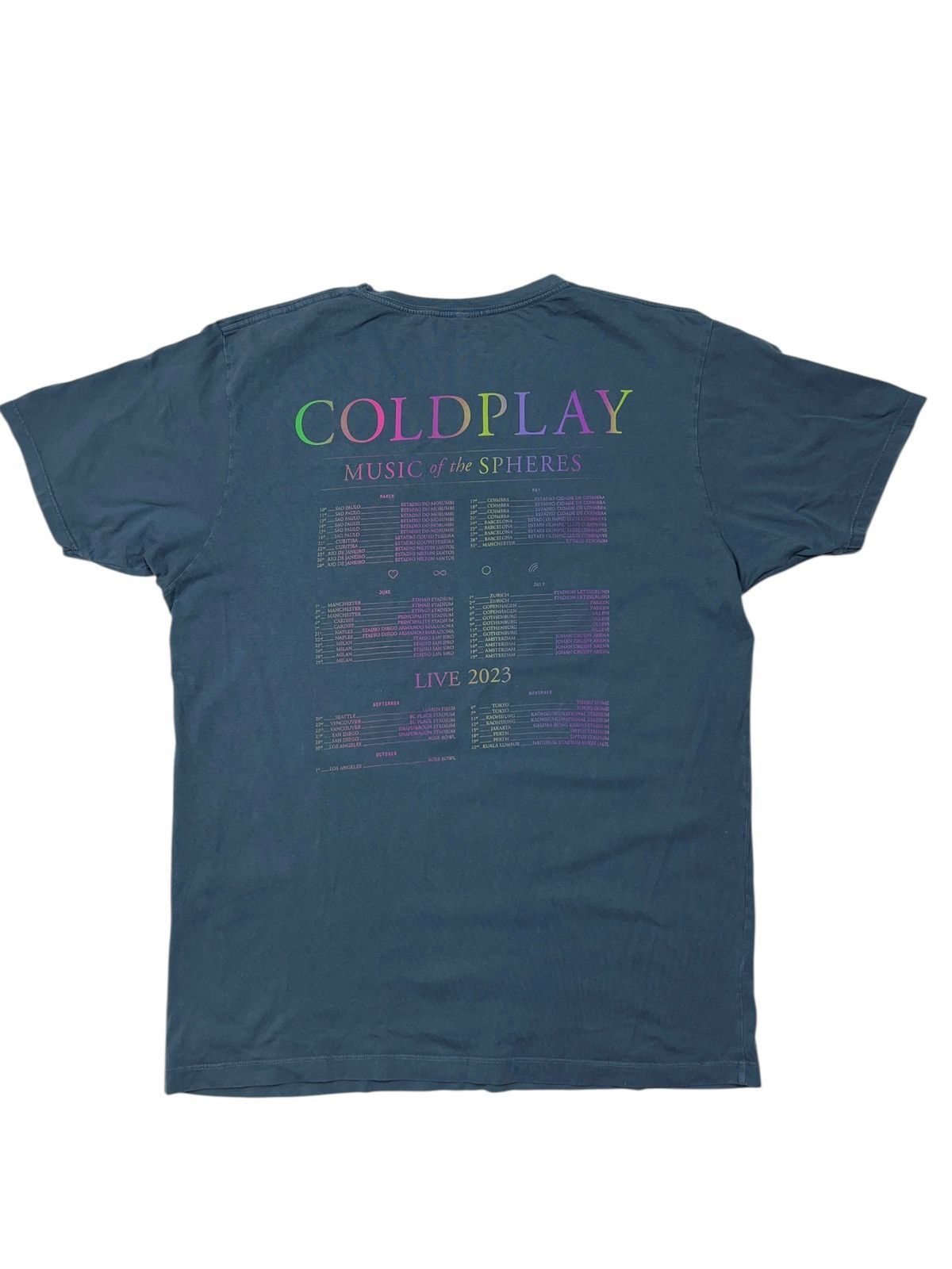 Band Tees Coldplay 2023 Music of the Spheres World Tour T-shirt Size US L / EU 52-54 / 3 - 2 Thumbnail