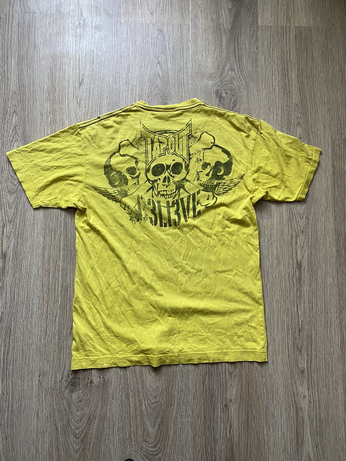 Affliction Crazy vintage y2k TAPOUT skulls t shirt grunge skater Size US M / EU 48-50 / 2 - 4 Thumbnail