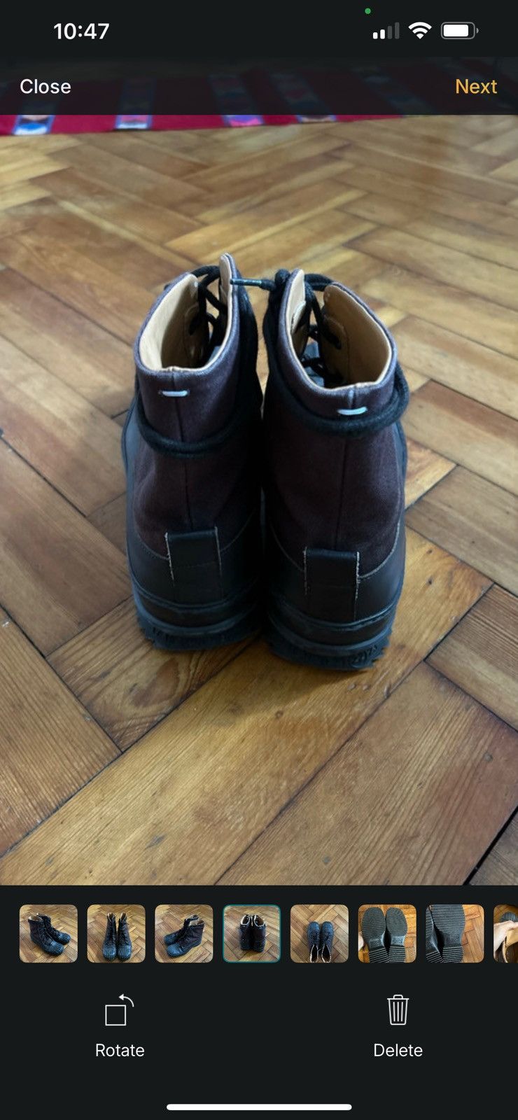 Maison Margiela Maison Margiela Leather trimmed Canvas Boots Size US 7 / EU 40 - 6 Thumbnail