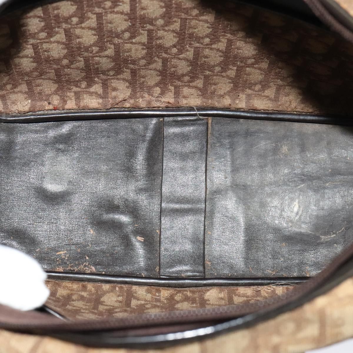 Dior DIOR Trotter Canvas Shoulder Bag Brown Size ONE SIZE - 11 Thumbnail