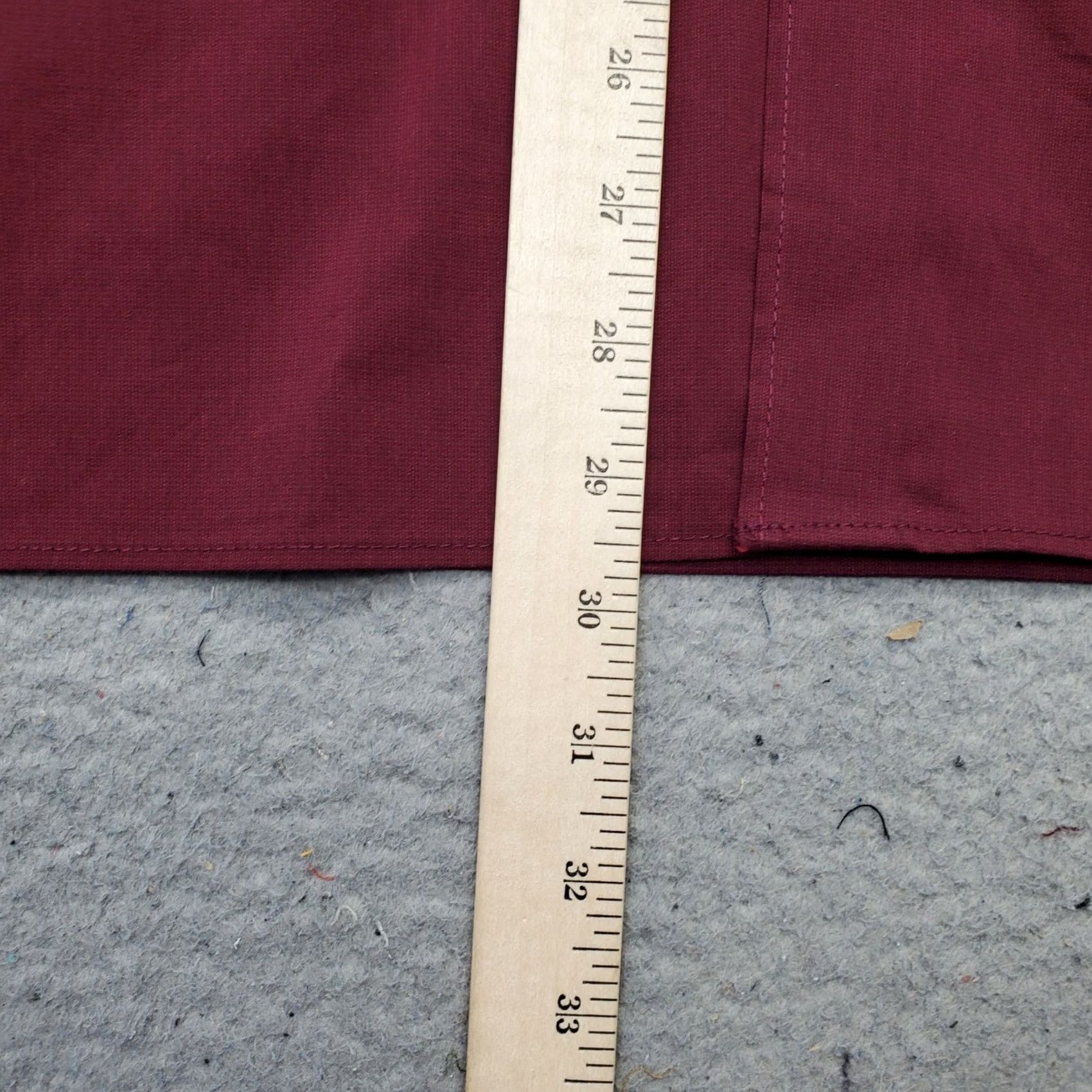 Van Heusen Van Heusen Shirt Mens XXL Burgundy Slim Button-Up Long Sleeve Size US XXL / EU 58 / 5 - 5 Thumbnail