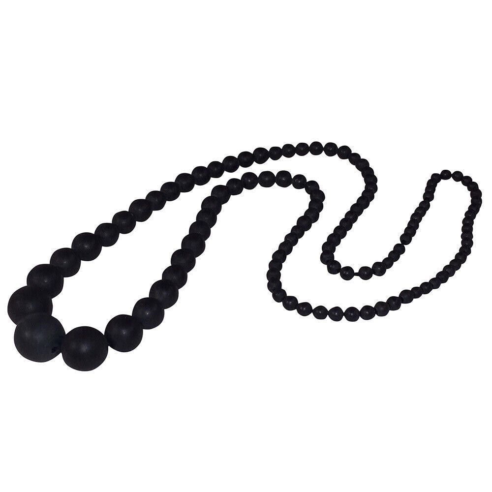 Designer Victorian Whitby Jet Graduated Round Bead Necklace Size ONE SIZE - 4 Thumbnail