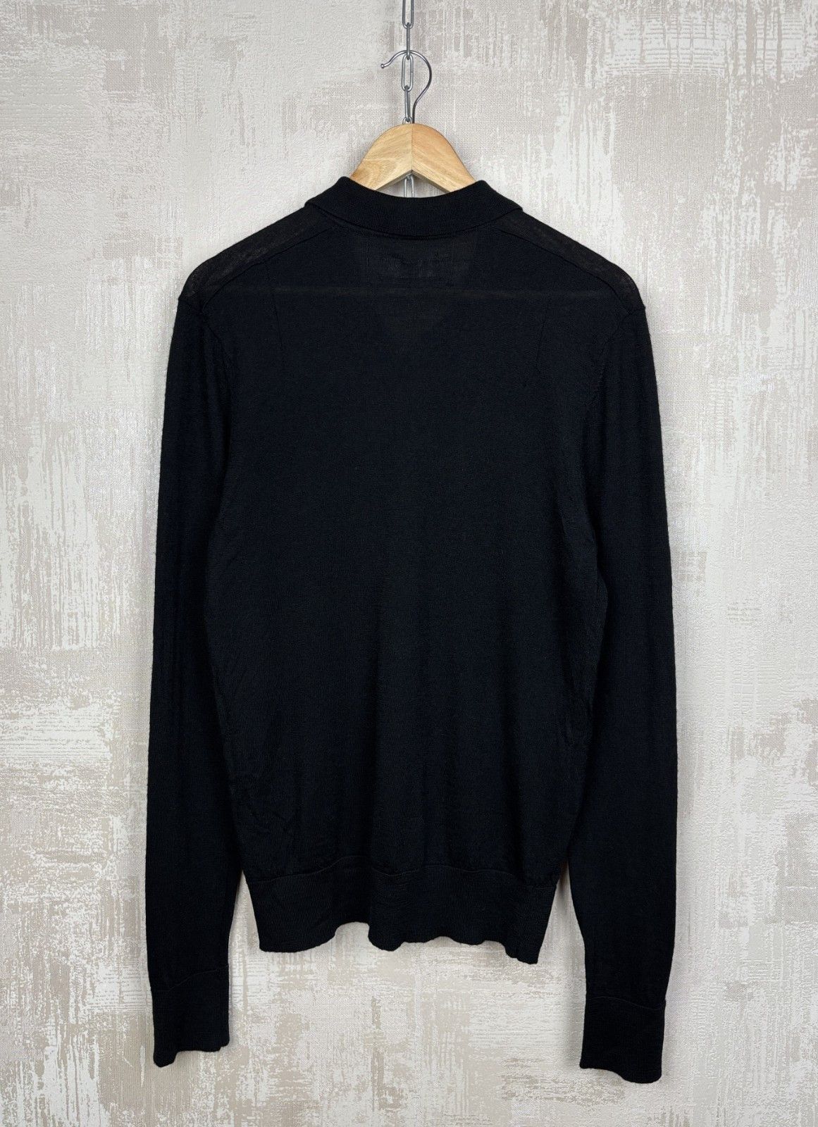 Allsaints AllSaints Mode Merino Wool Long Sleeve Polo Sweater Jumper Size US L / EU 52-54 / 3 - 11 Thumbnail