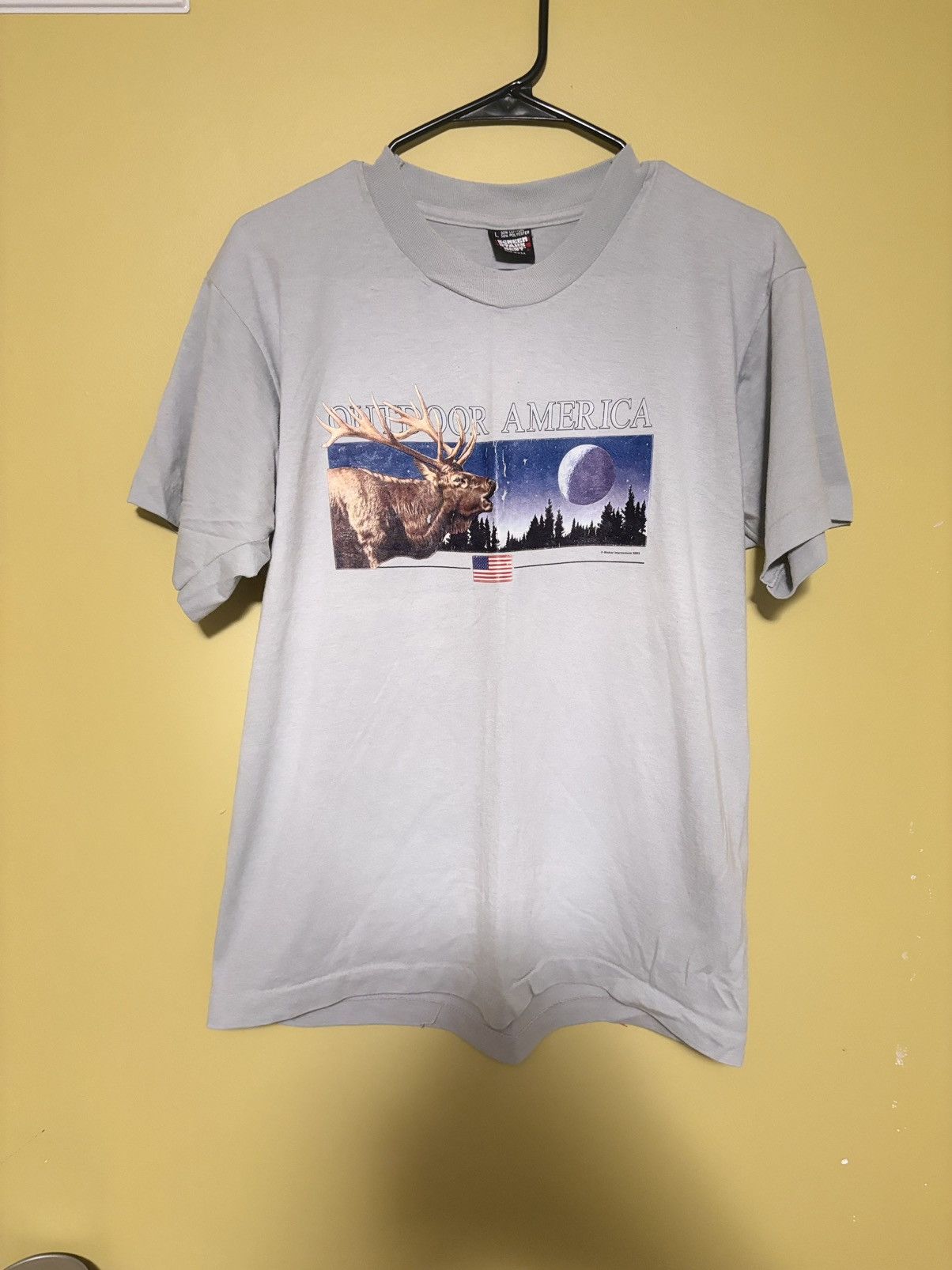 Vintage Vintage Moose Moon Nature T-Shirt Men's L Blue Screen Stars Size US L / EU 52-54 / 3 - 1 Thumbnail