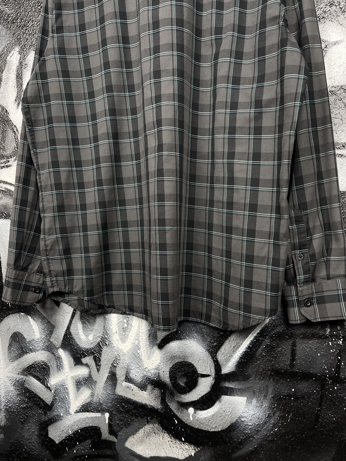 Oakley × Vintage Vintage Oakley Grey Plaid Shirt Men’s Size XL Size US XL / EU 56 / 4 - 6 Thumbnail