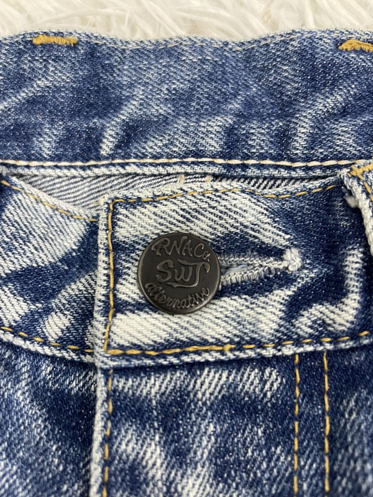Japanese Brand Cozy Art Style Sweats & Bloods RNA Flare Jeans Pant Size US 30 / EU 46 - 7 Thumbnail