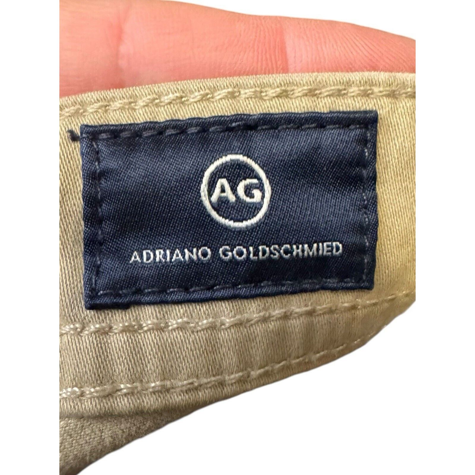 AG Adriano Goldschmied AG Adriano Goldschmeid The Graduate Pants Khaki Tailored Leg Size US 32 / EU 48 - 8 Thumbnail